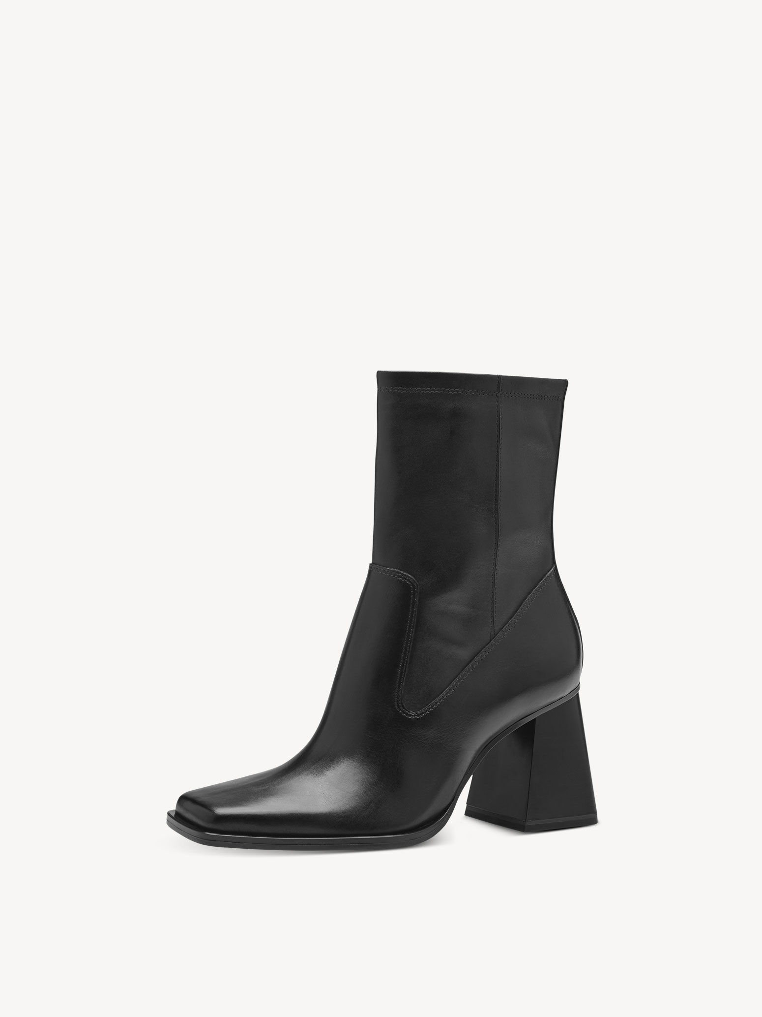 Leather Bootie - Black
