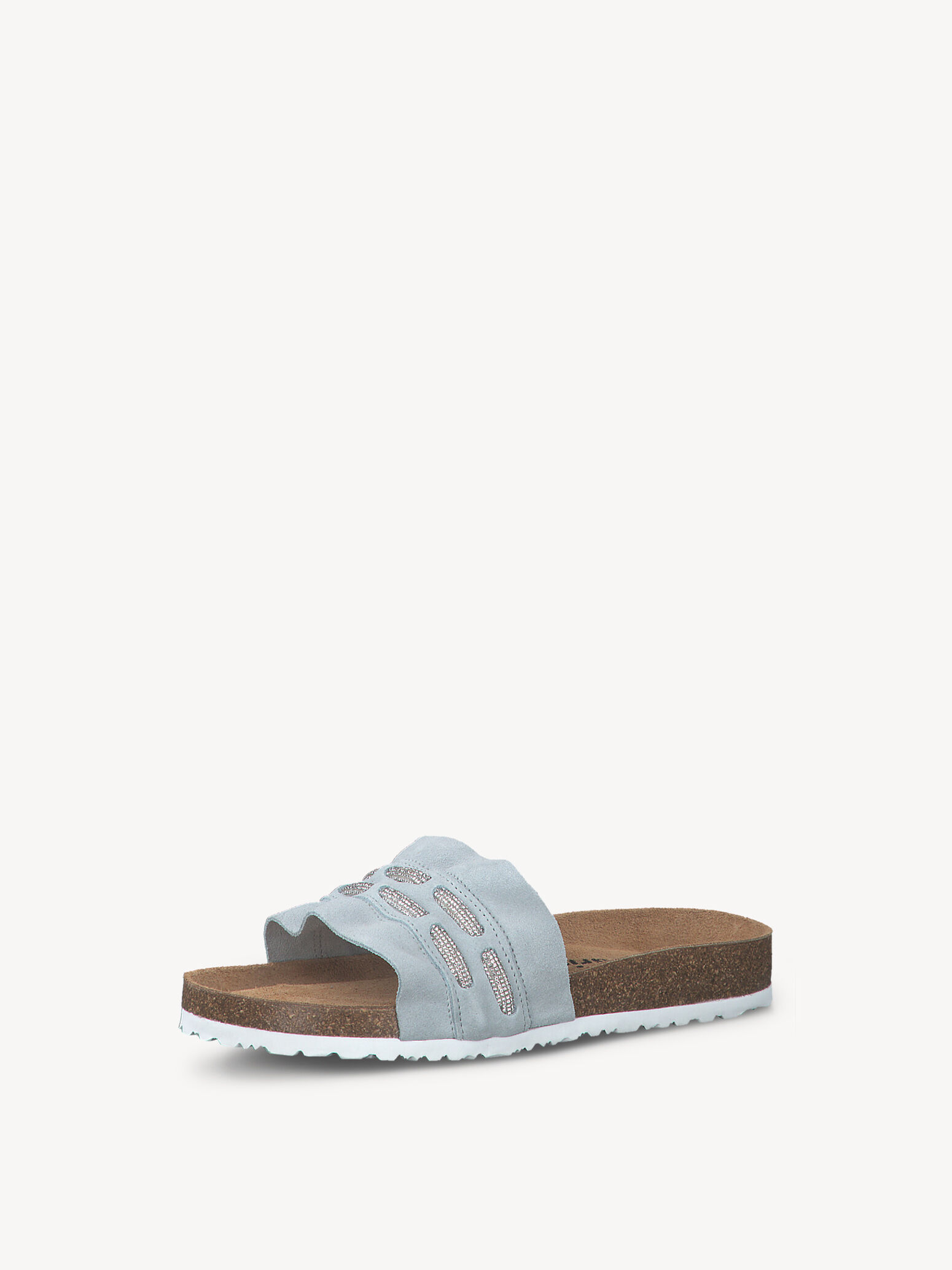 Leather Mule - Blue