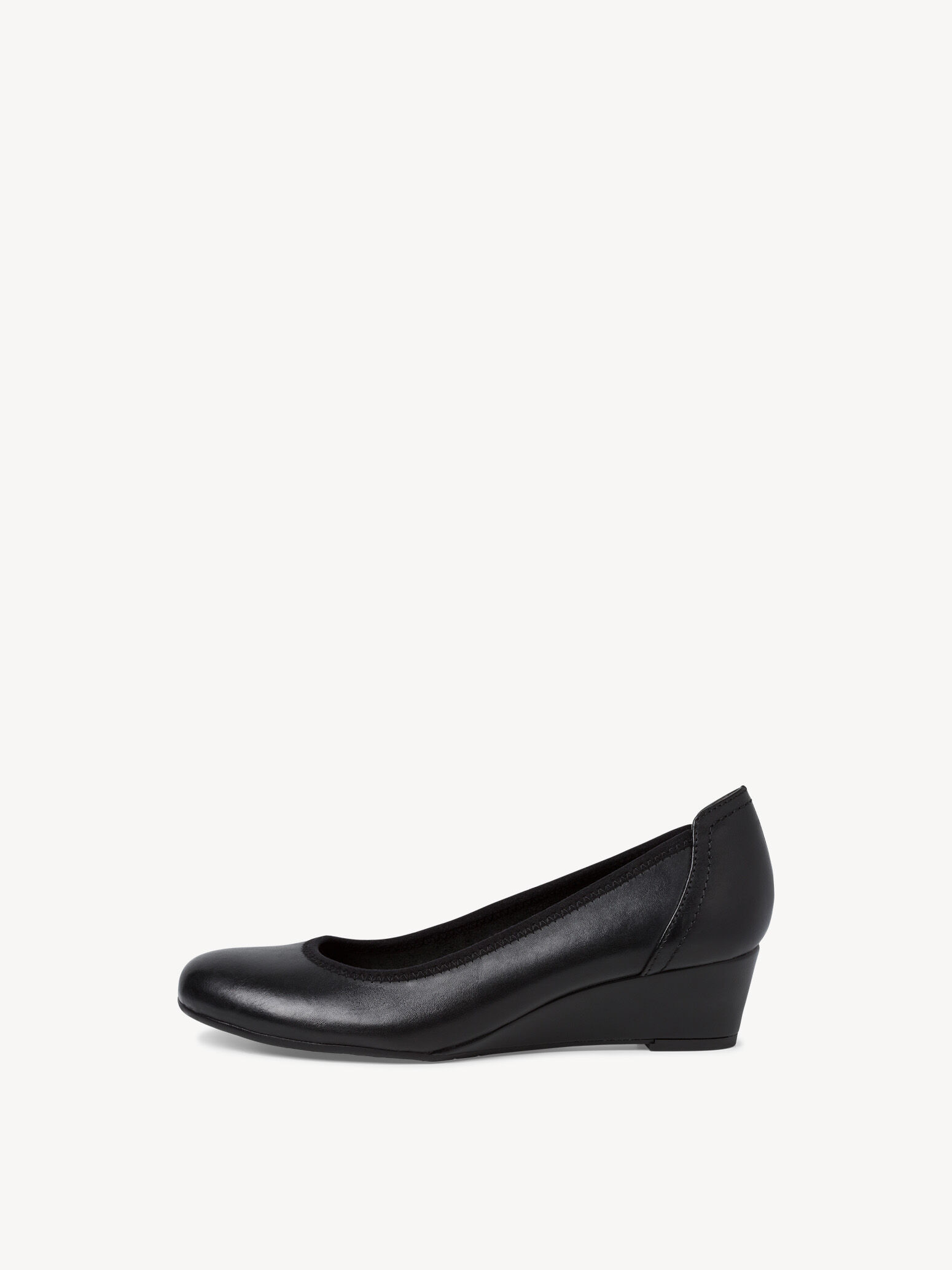 Leather Keilpumps - Black