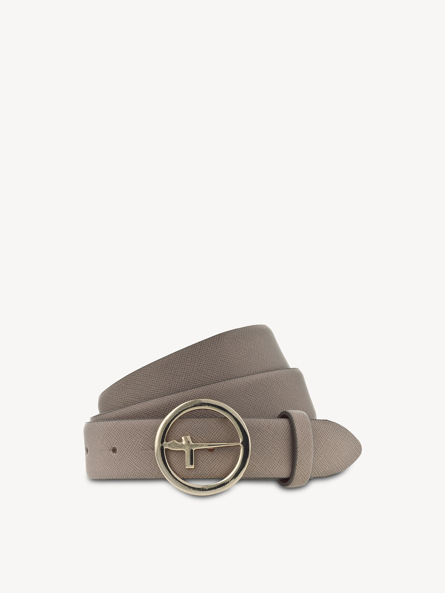 Leather Belt - Grey