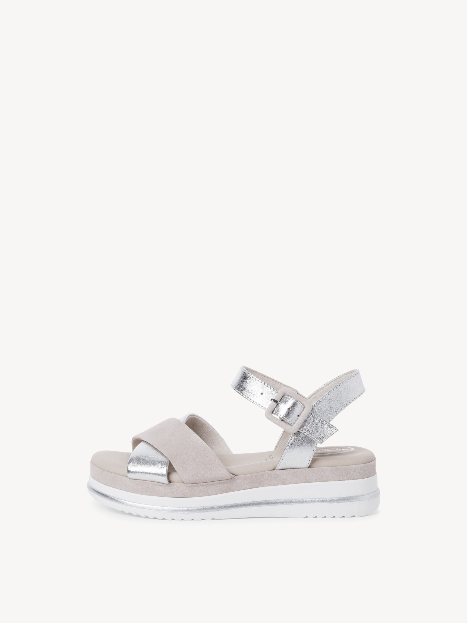 Leather Sandal - Metallic
