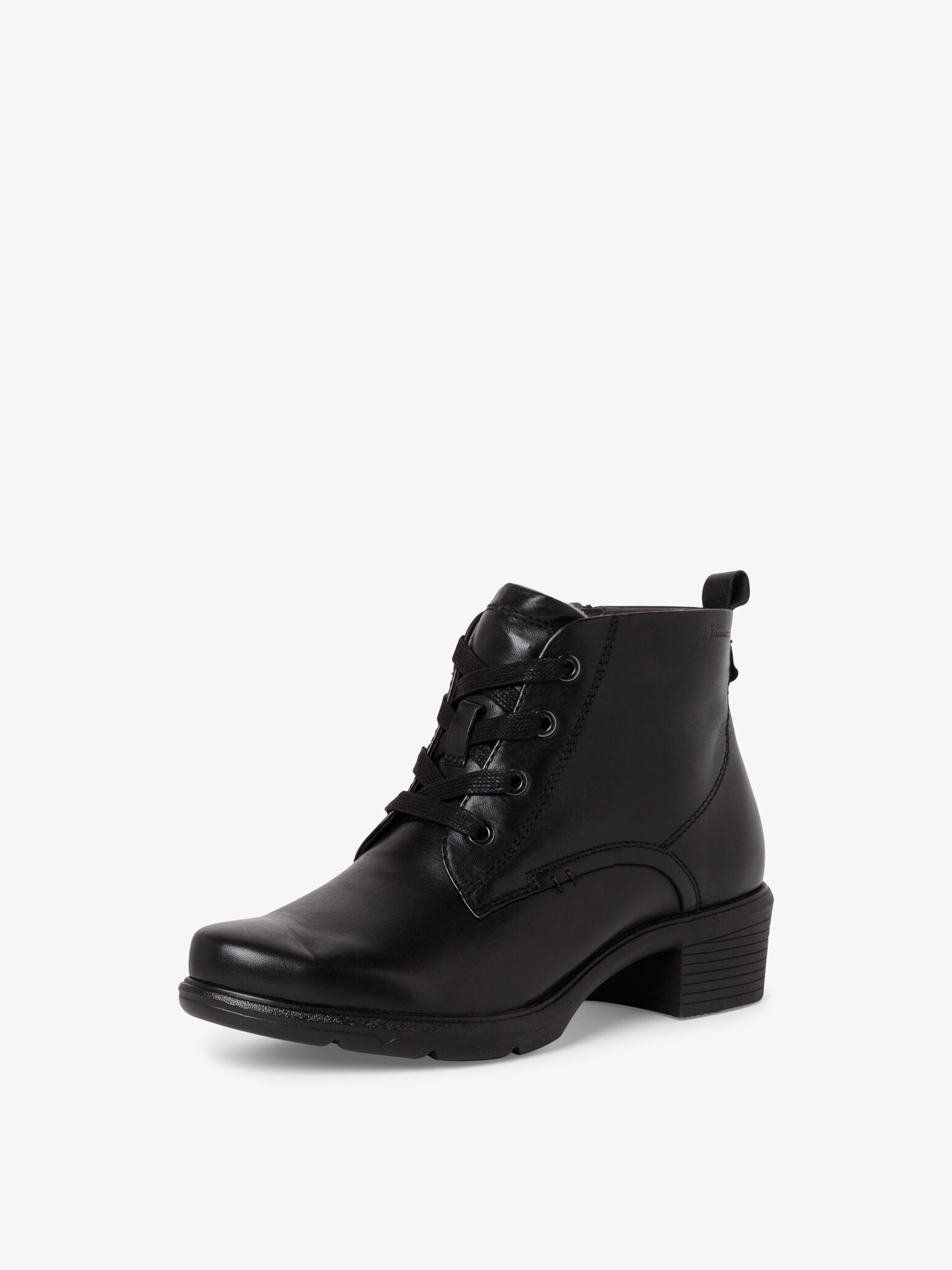 Leather Bootie - Black