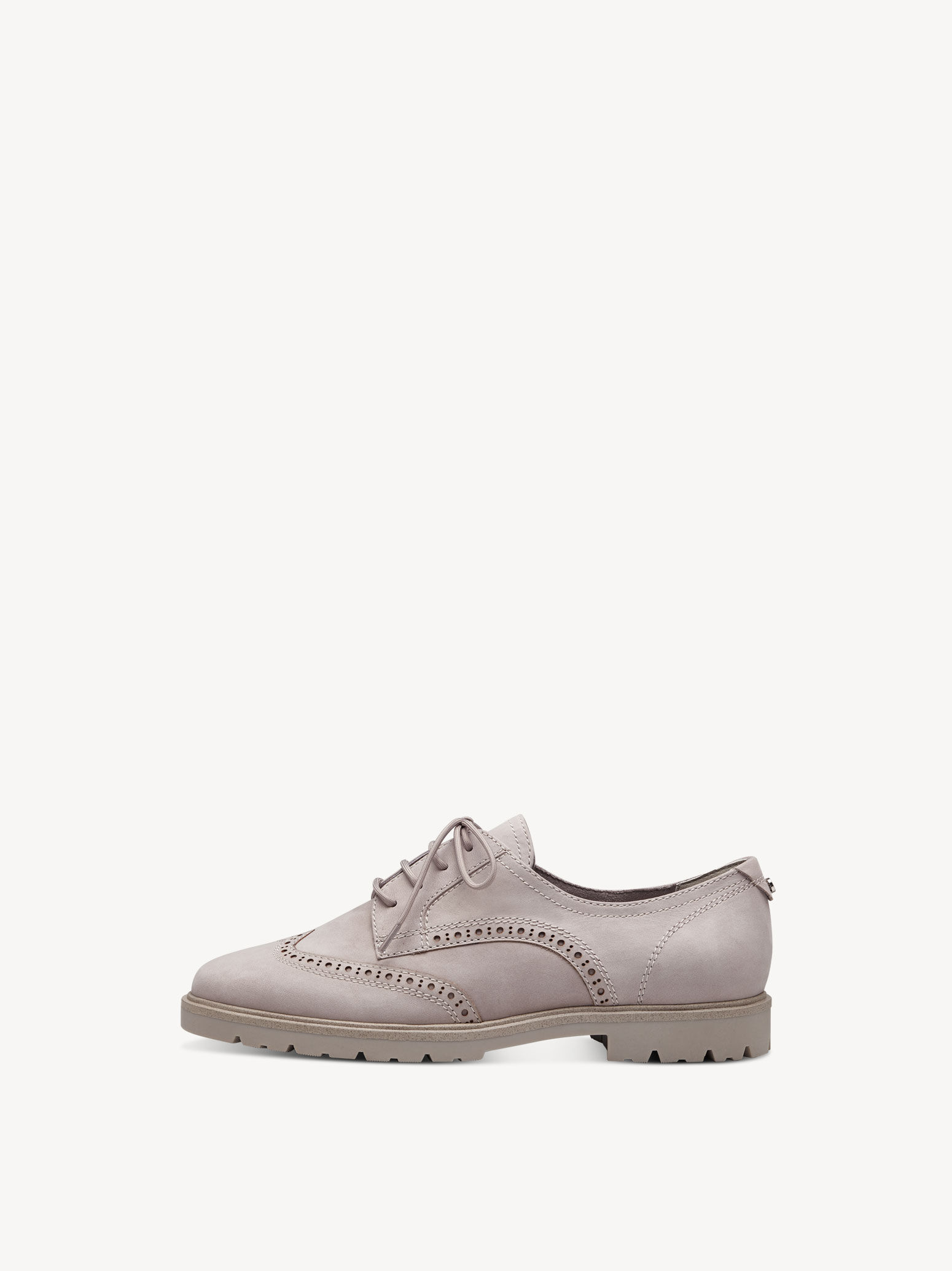 Leather Low Shoes - Grey