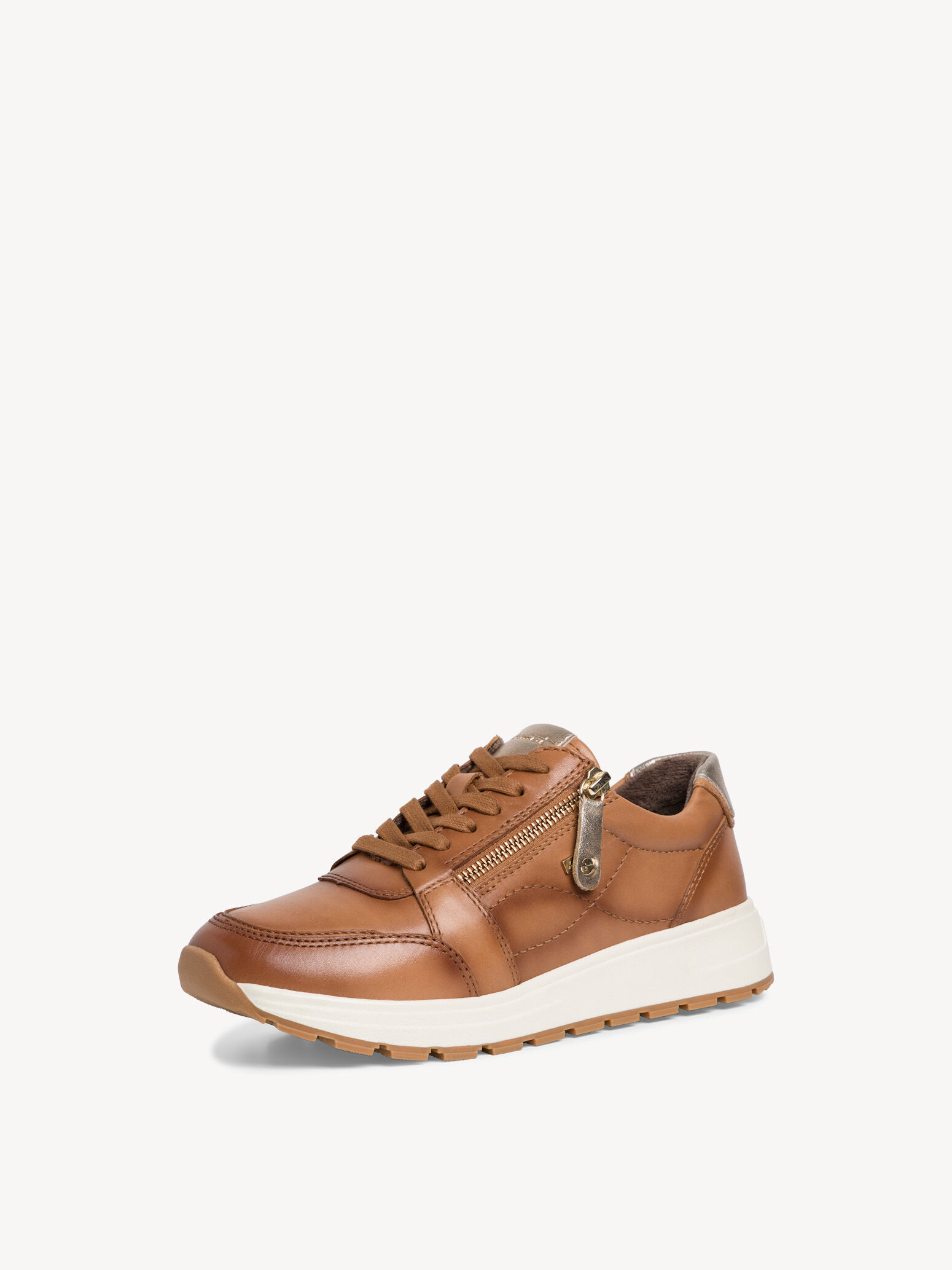 Leather Sneaker - Brown