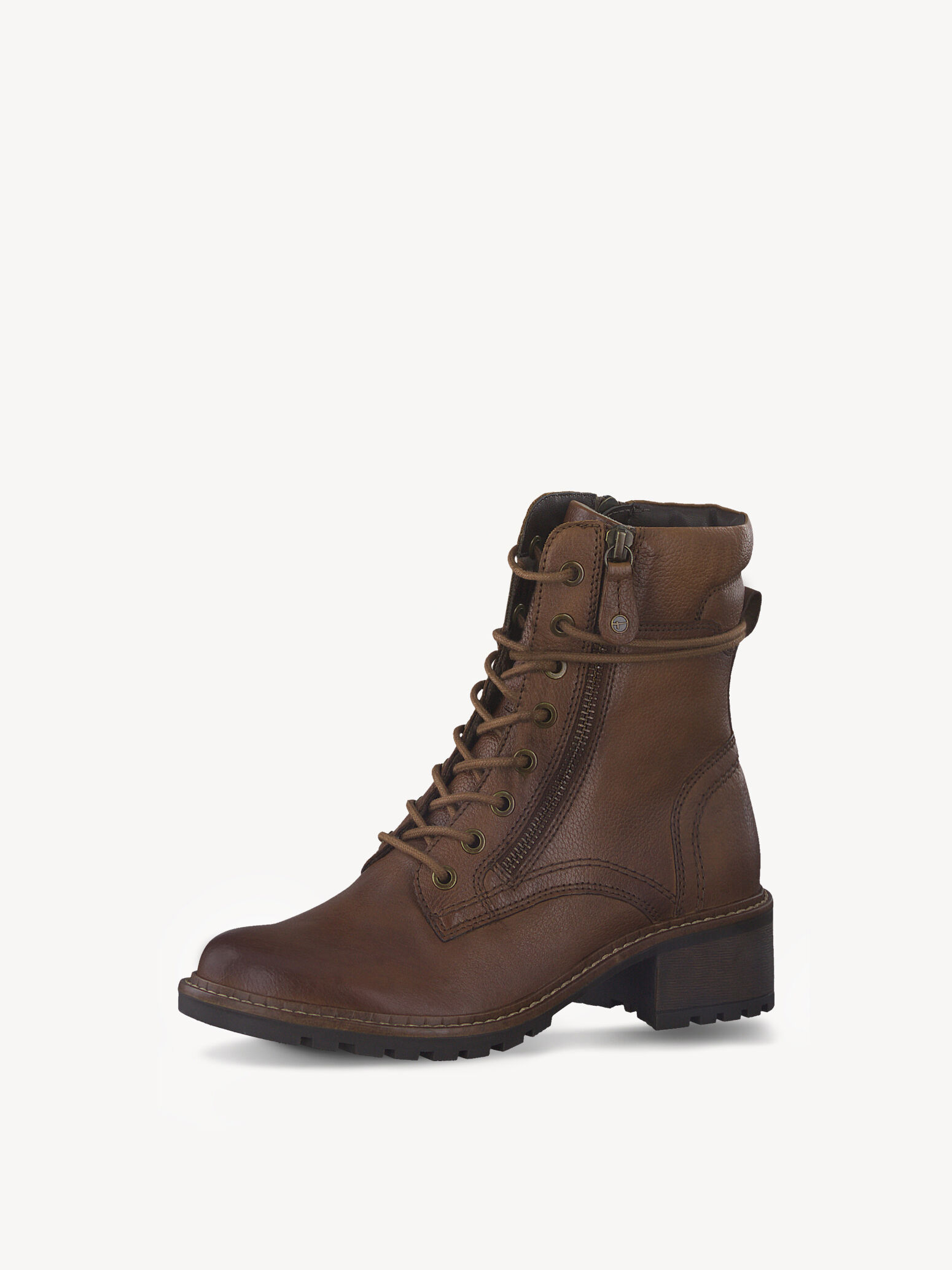 Leather Bootie - Brown