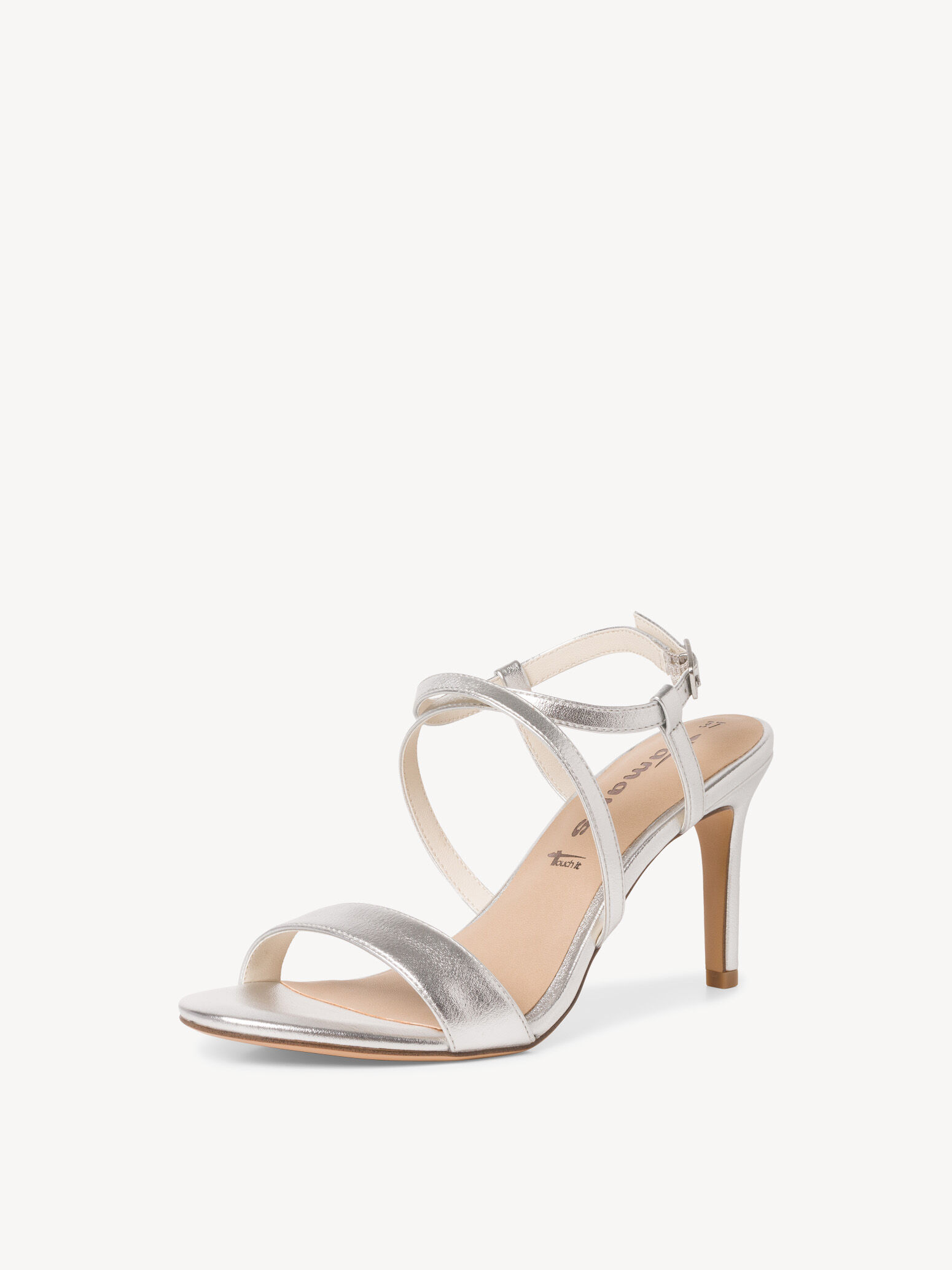 Heeled Sandal - Metallic