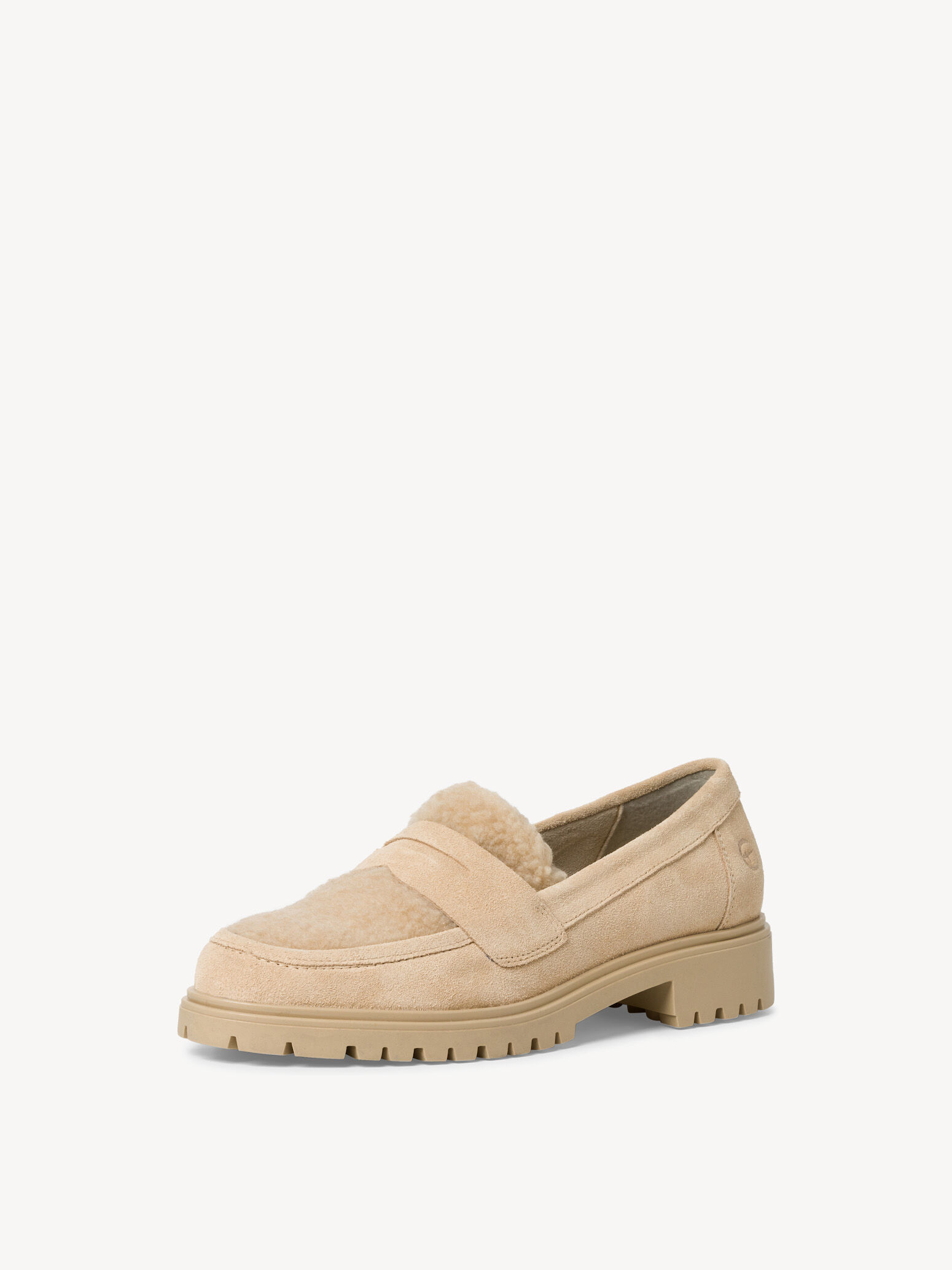 Leather Slipper - Beige