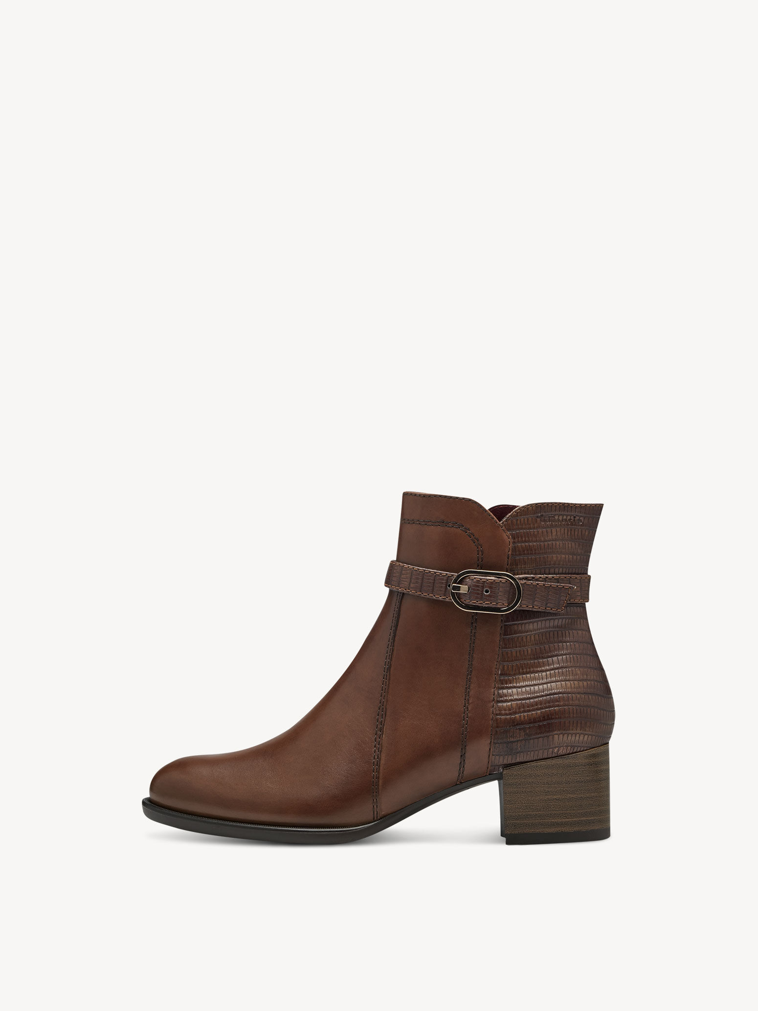 Leather Bootie - Brown