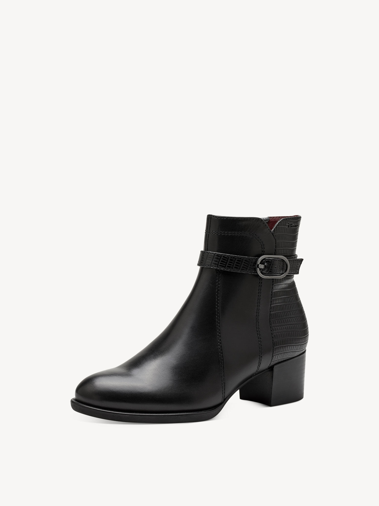 Leather Bootie - Black