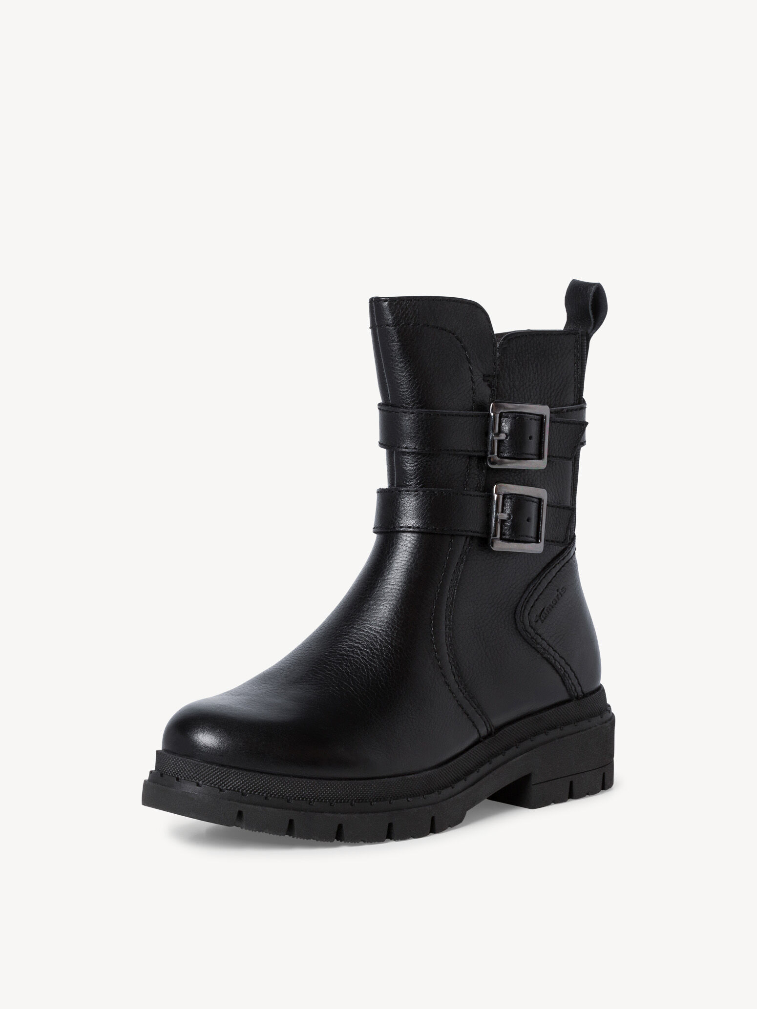 Leather Bootie - Black