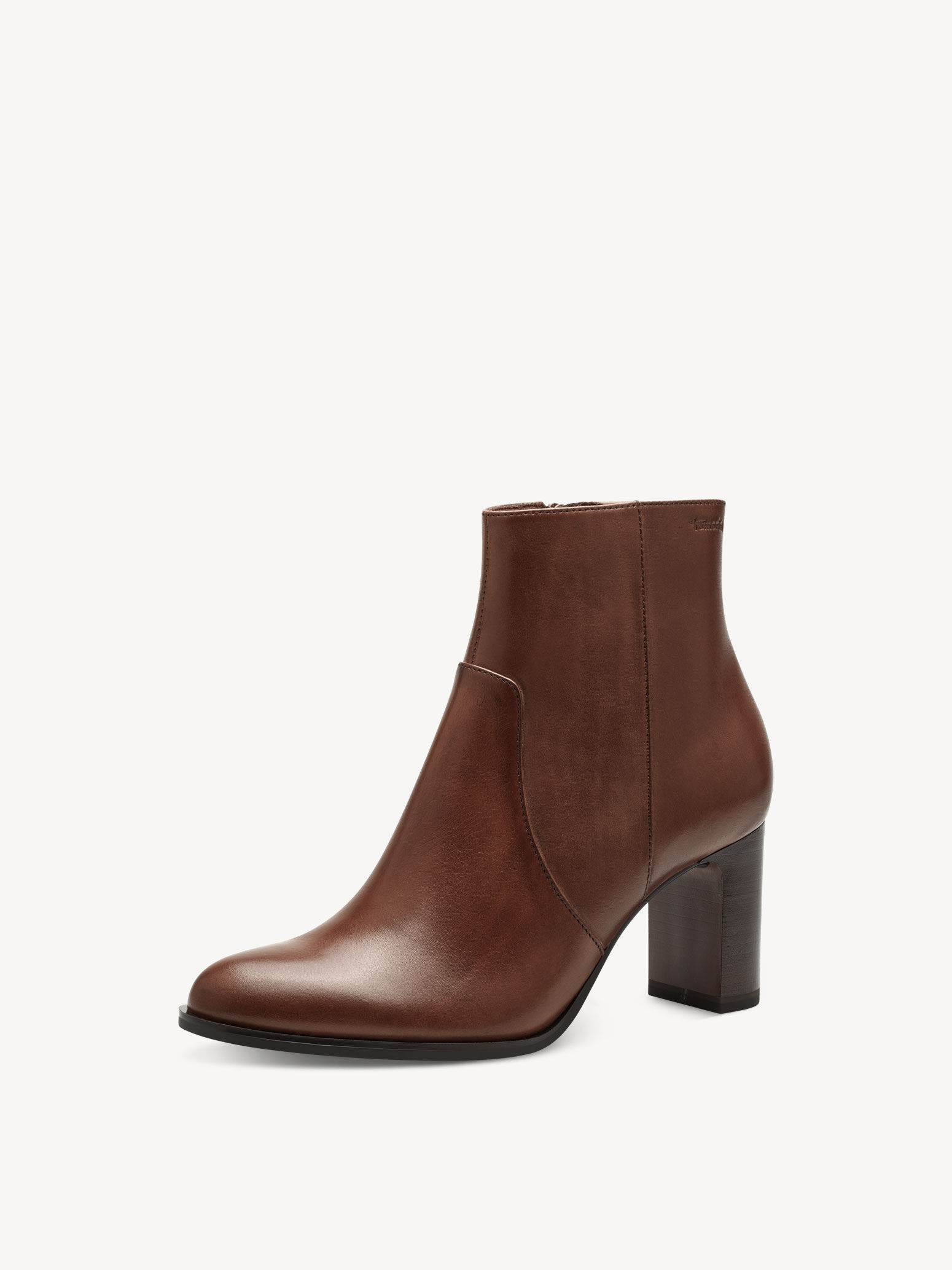 Leather Bootie - Brown