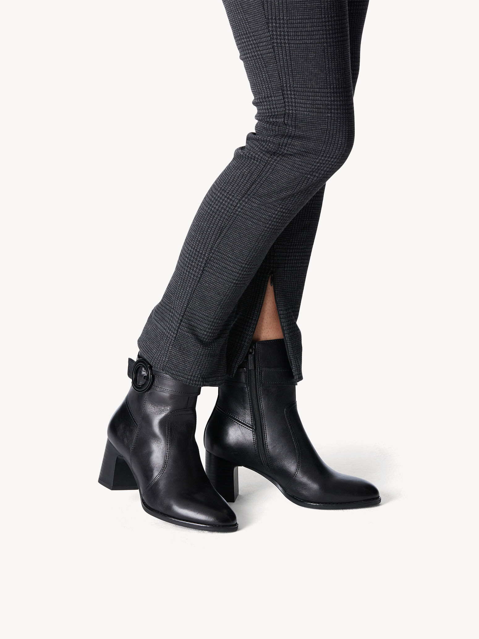 Leather Bootie - Black