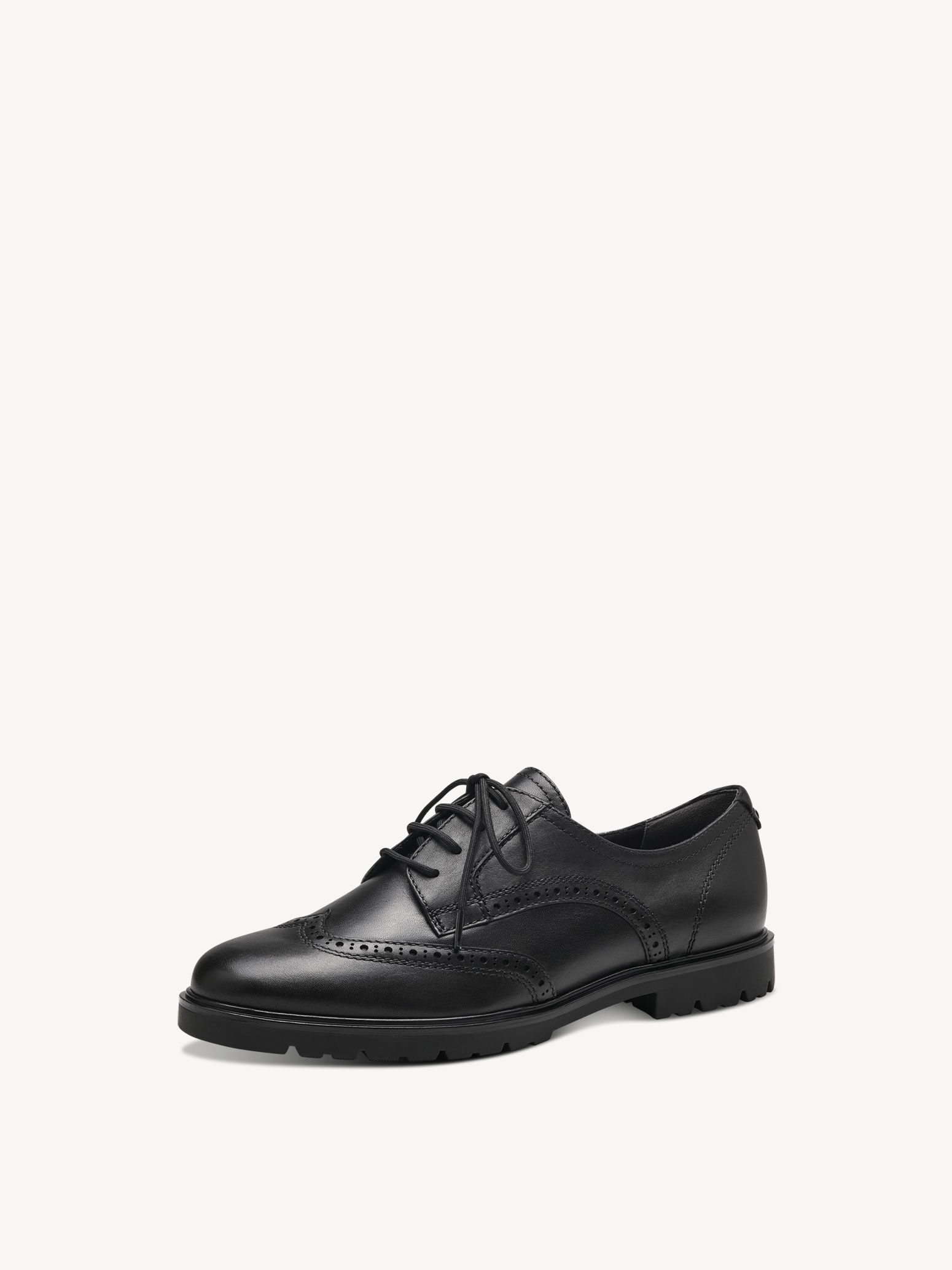Leather Low Shoes - Black