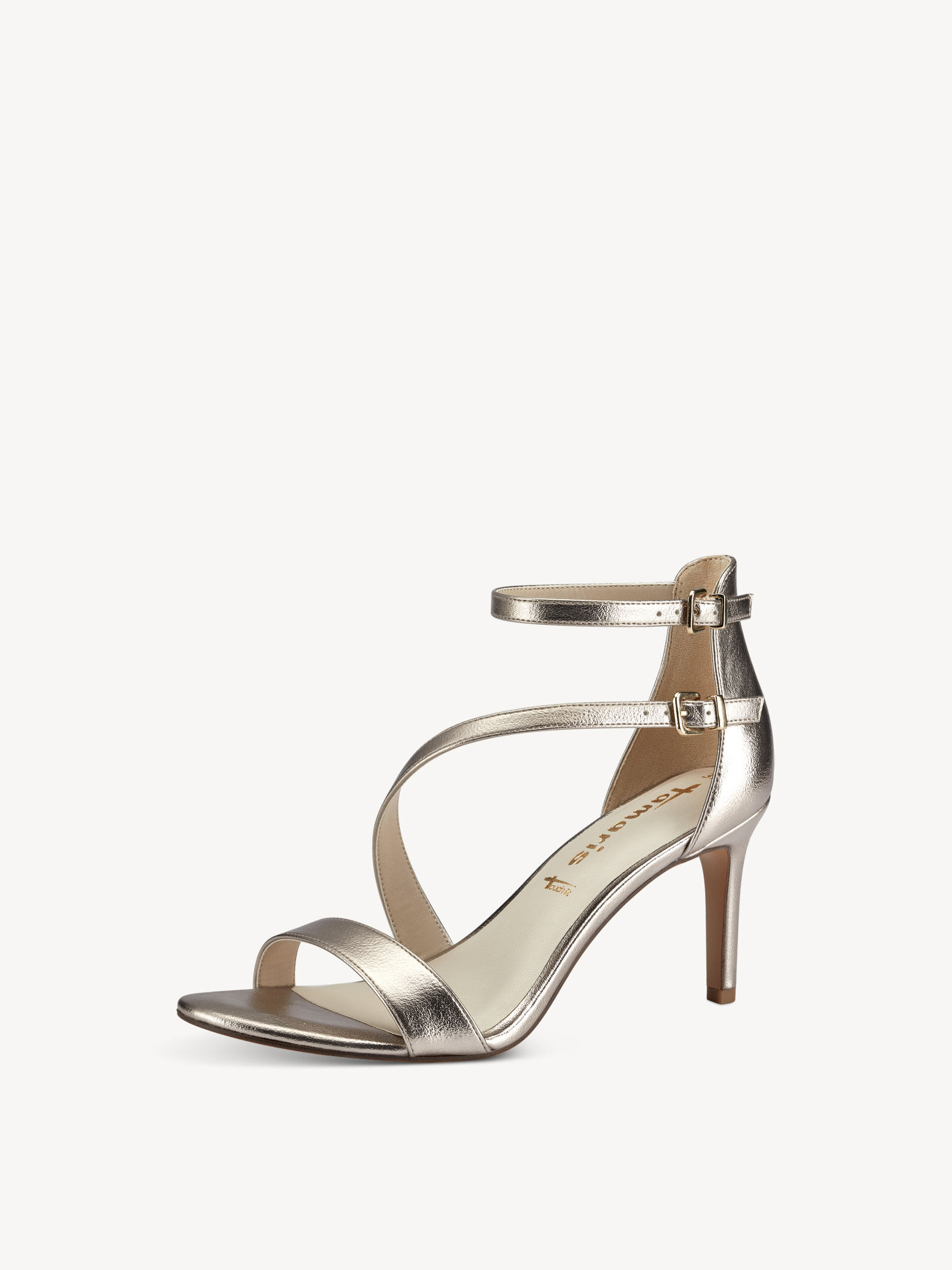 Heeled Sandal - Metallic