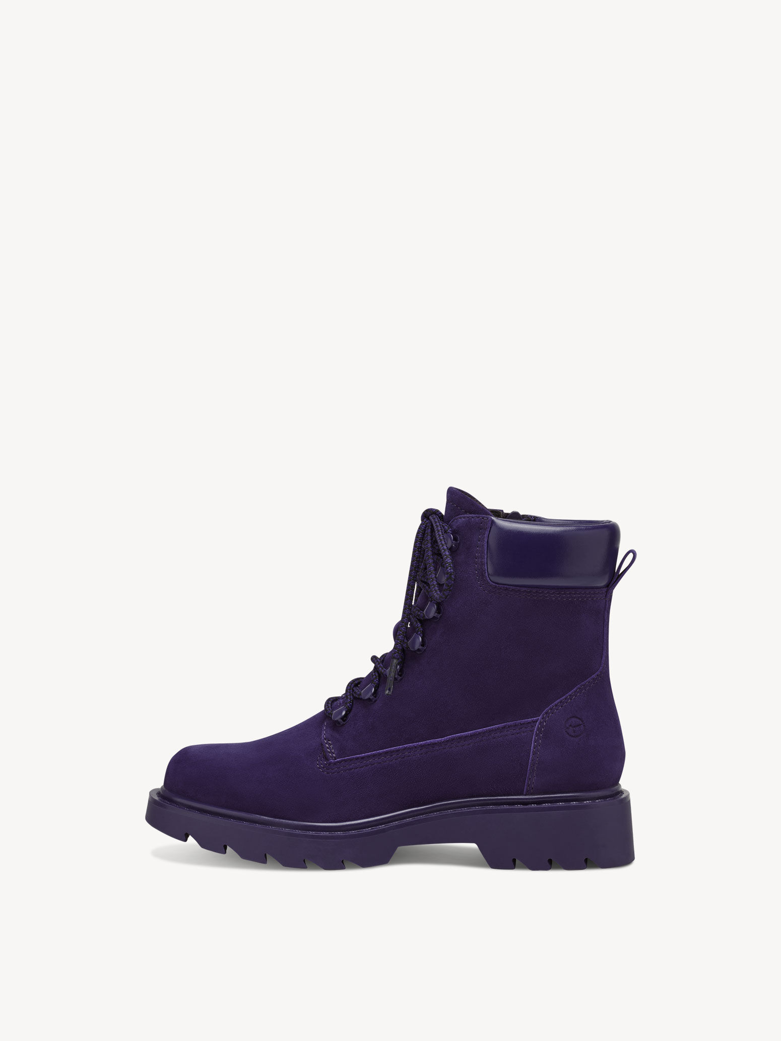 Leather Bootie - Purple