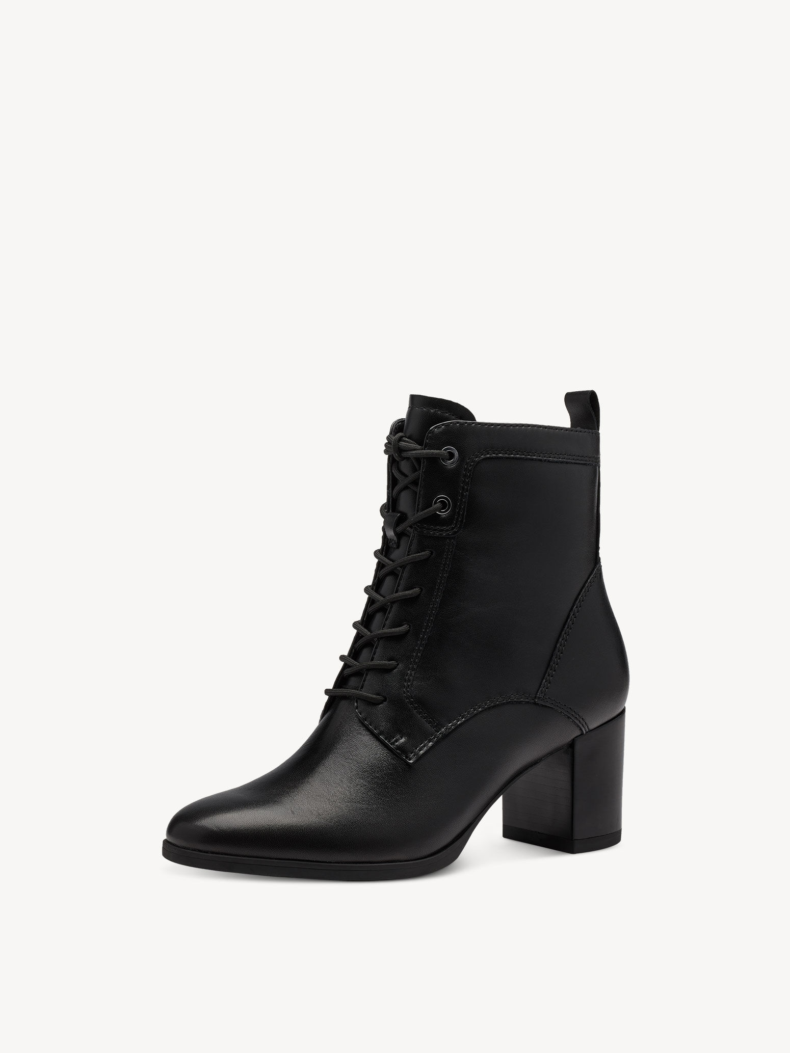 Leather Bootie - Black