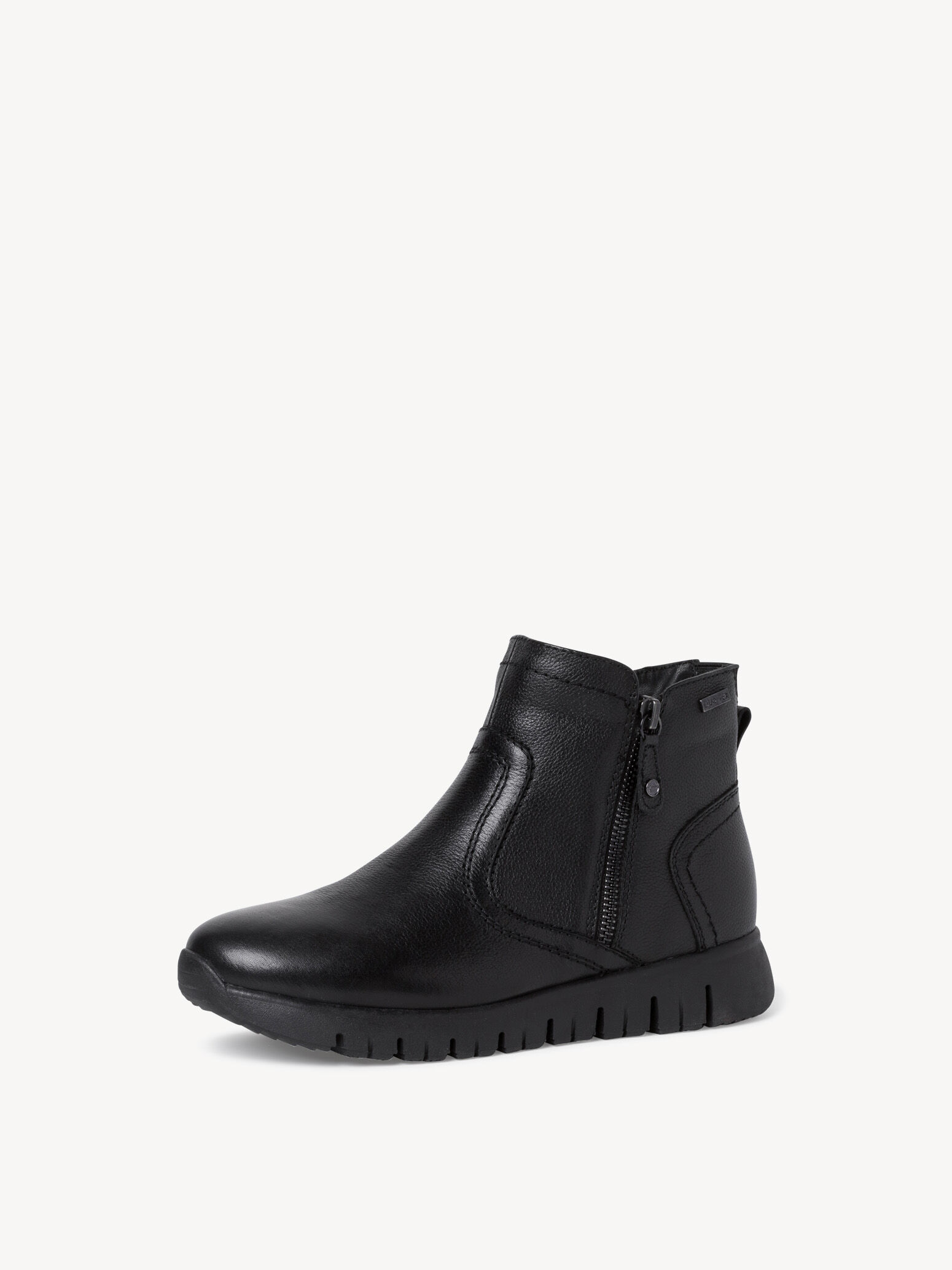 Leather Bootie - Black