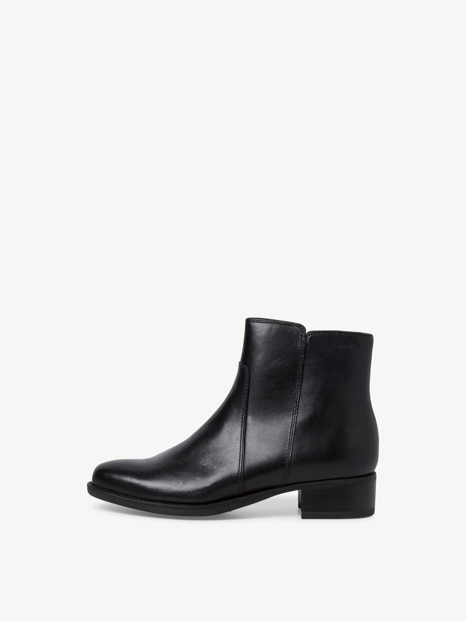 Leather Bootie - Black