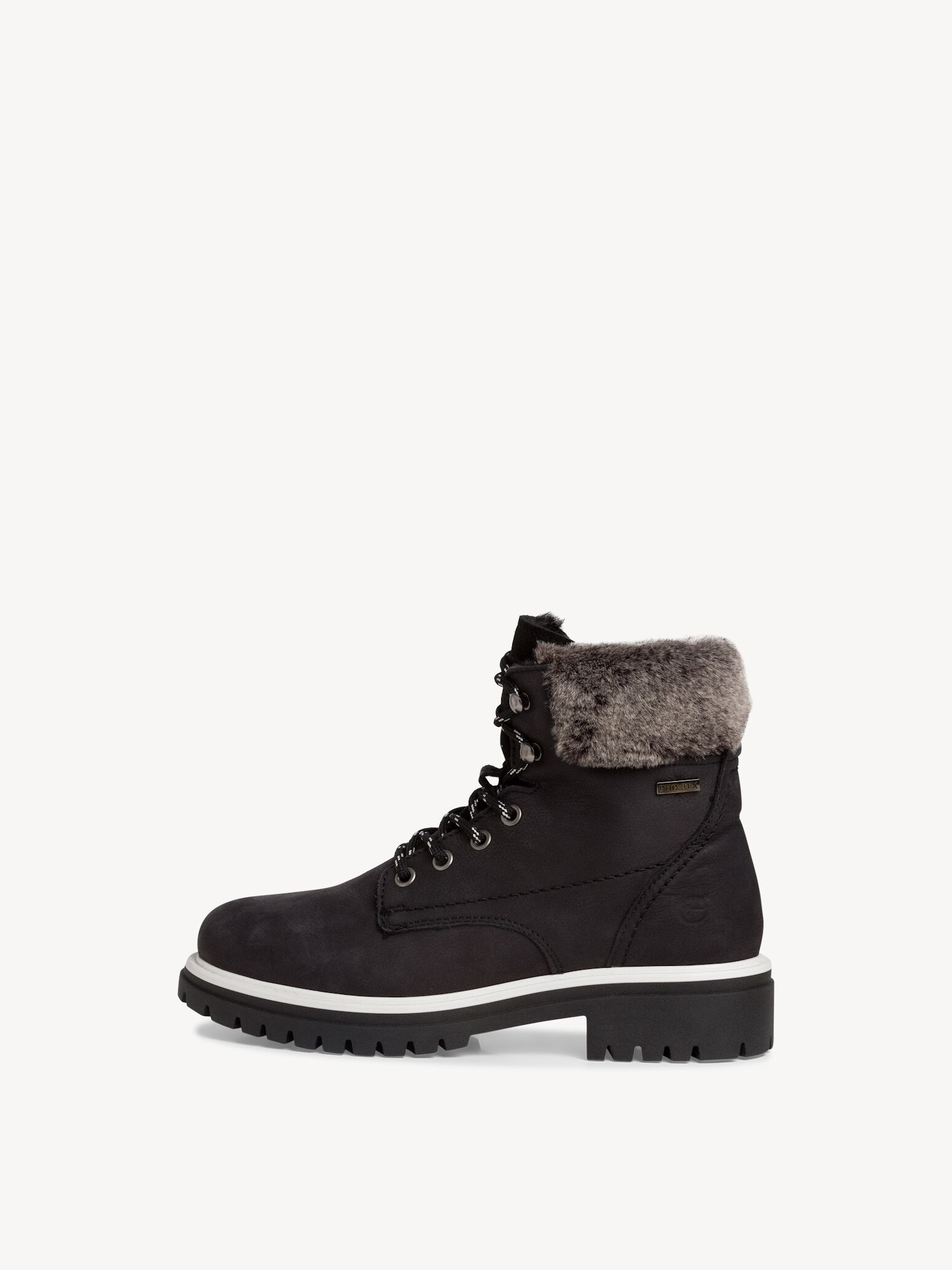 Leather Bootie - Black Warm Lining