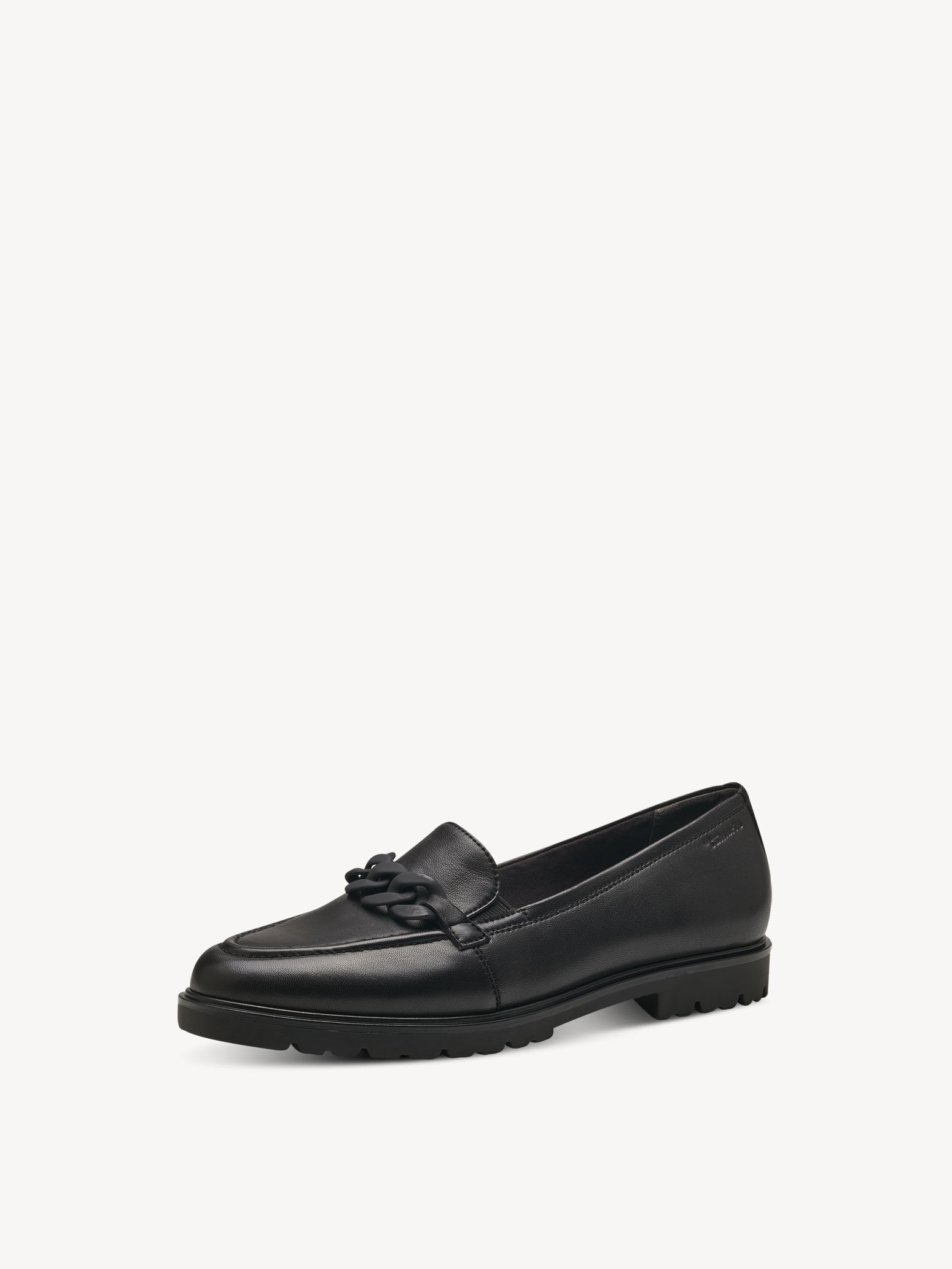 Leather Slipper - Black