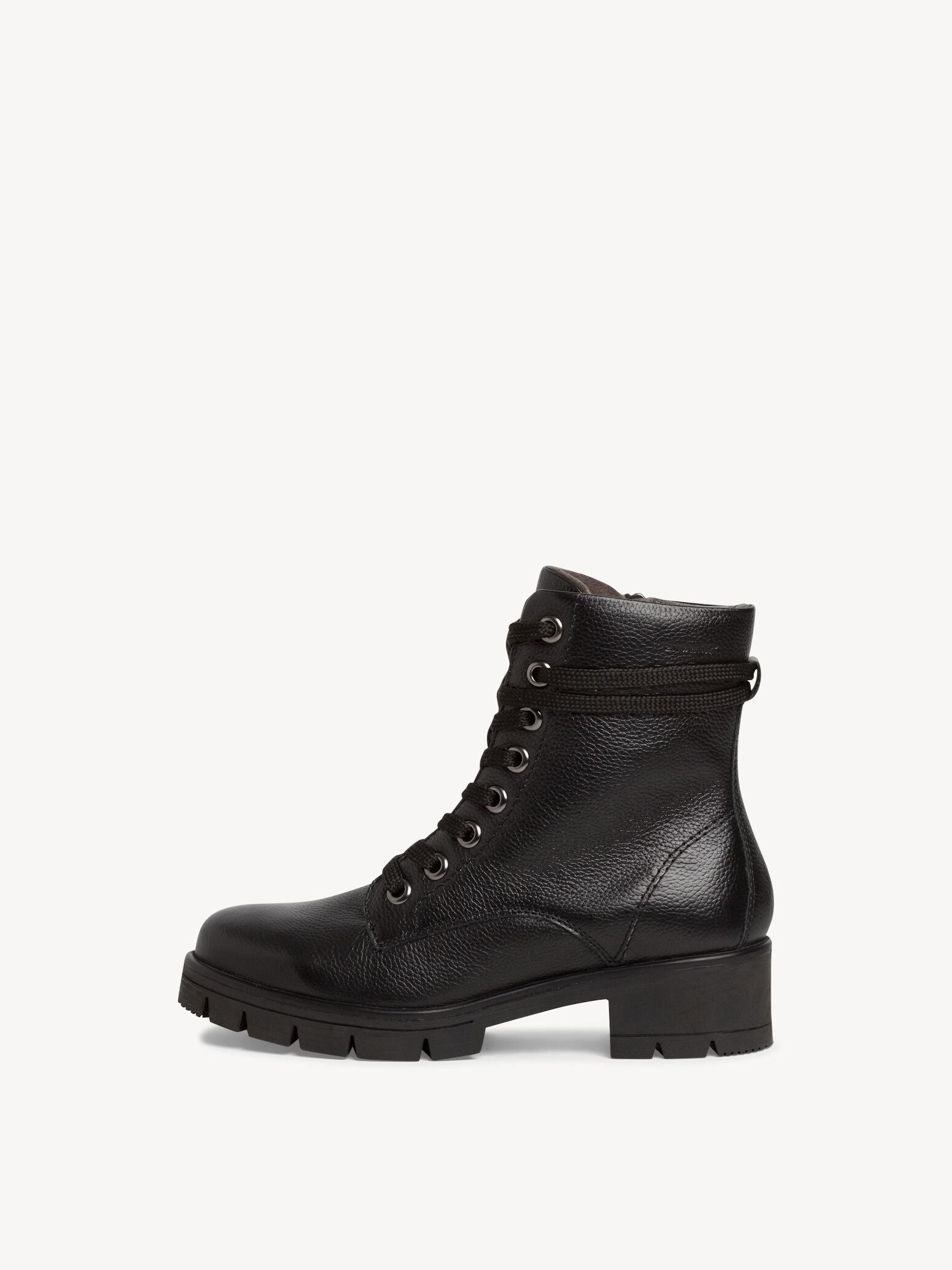 Leather Bootie - Black