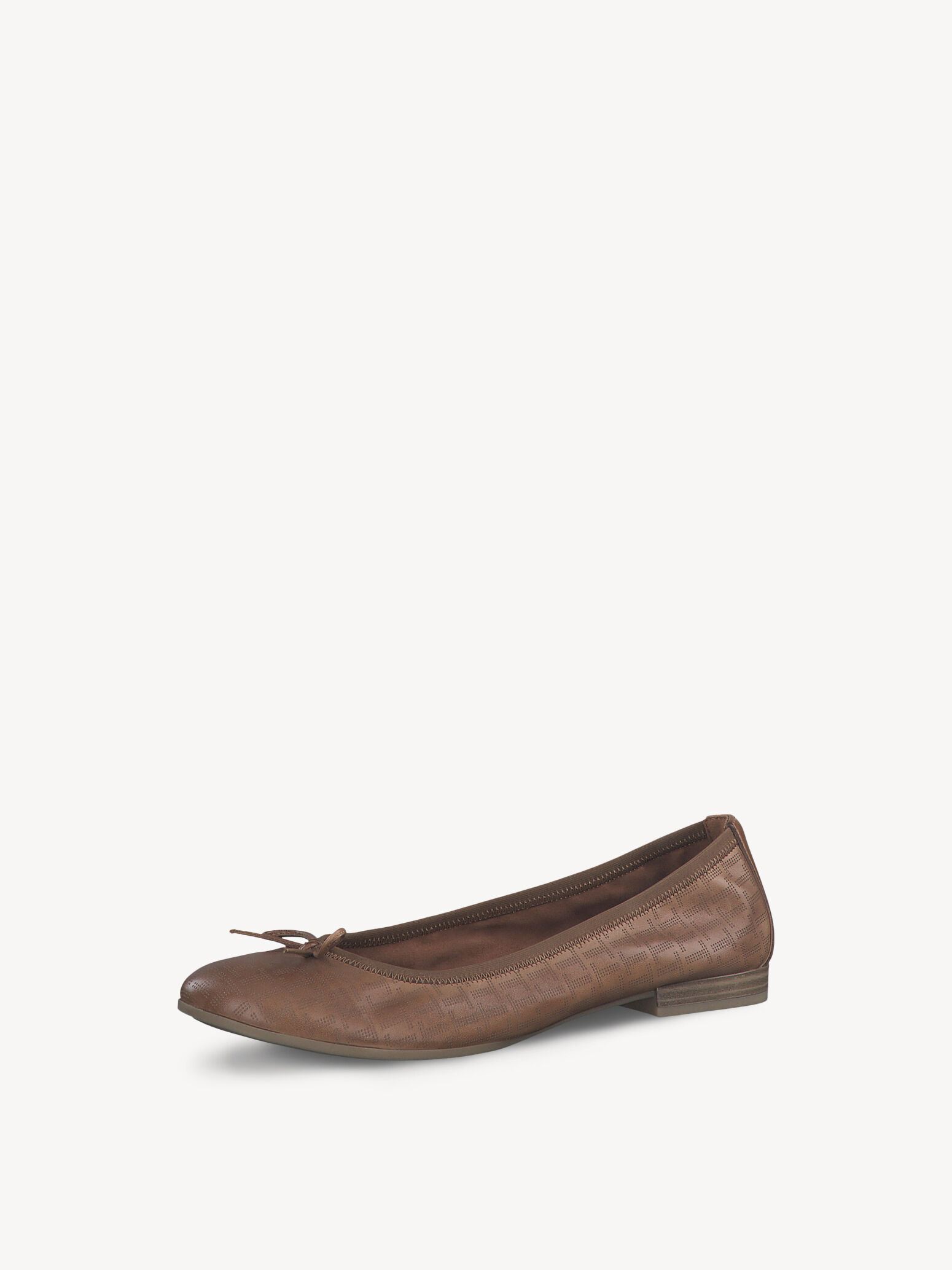Leather Ballerina - Brown