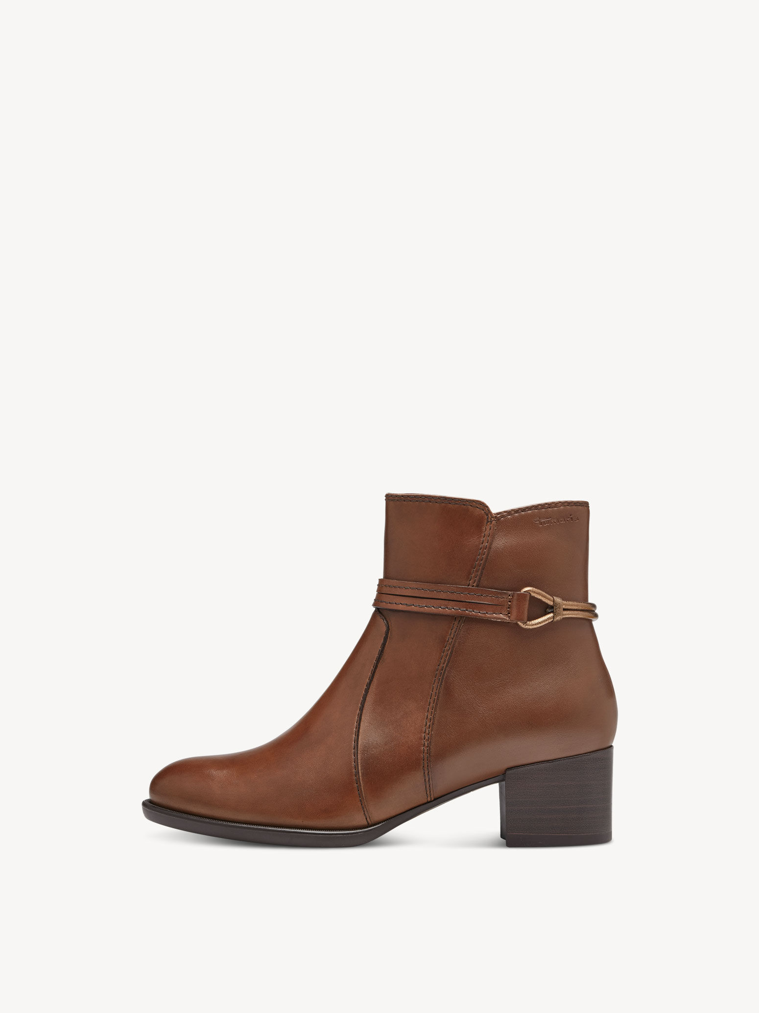 Leather Bootie - Brown