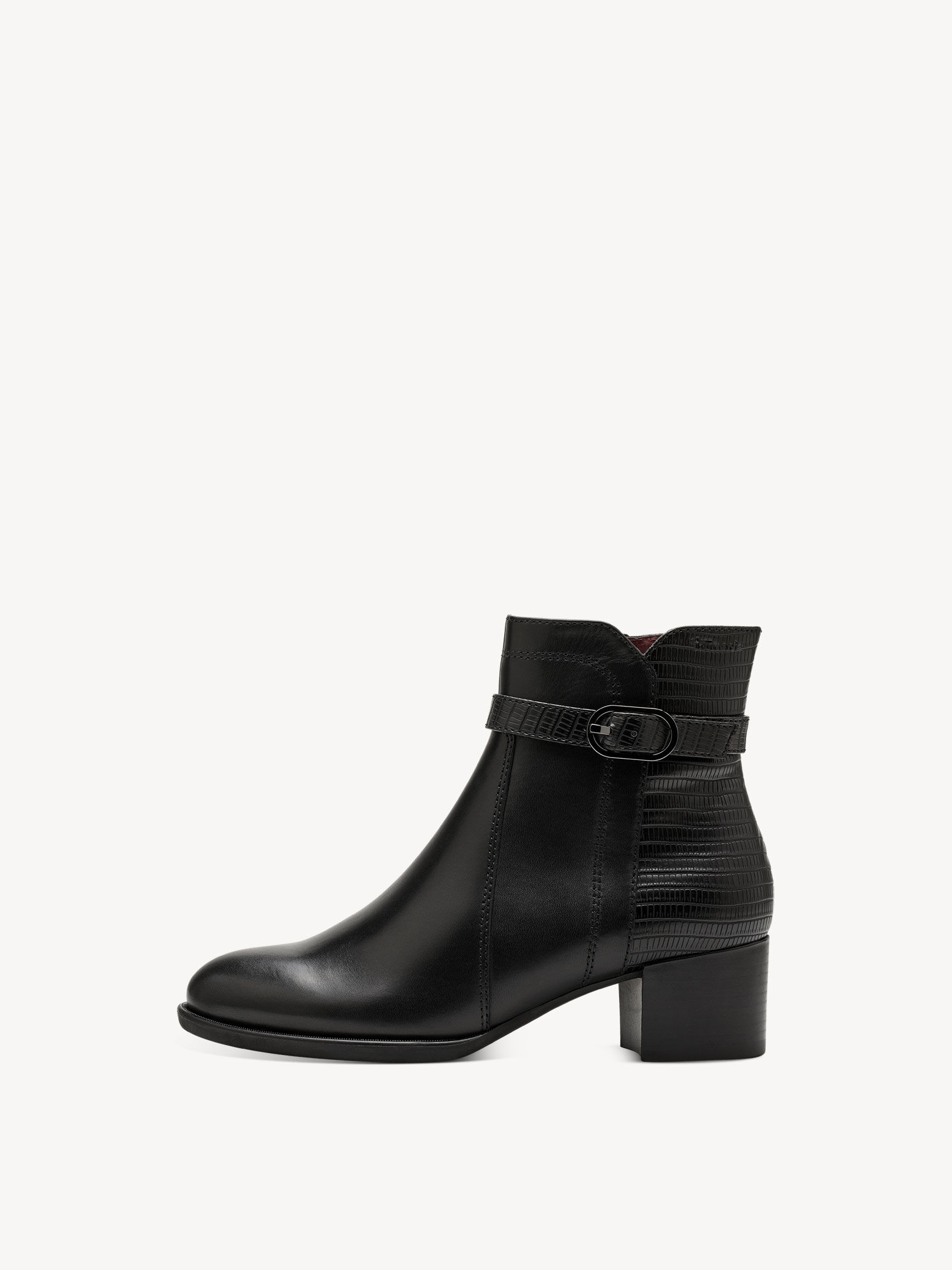 Leather Bootie - Black