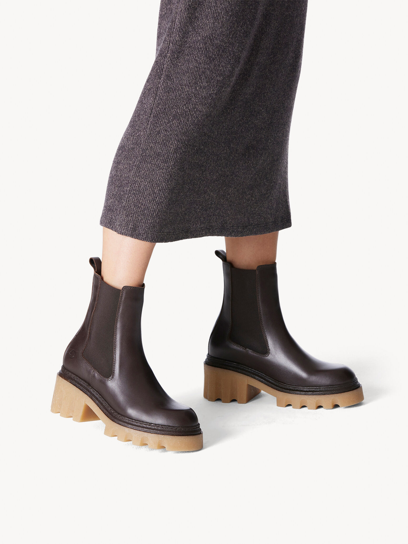 Leather Chelsea Boot - Brown