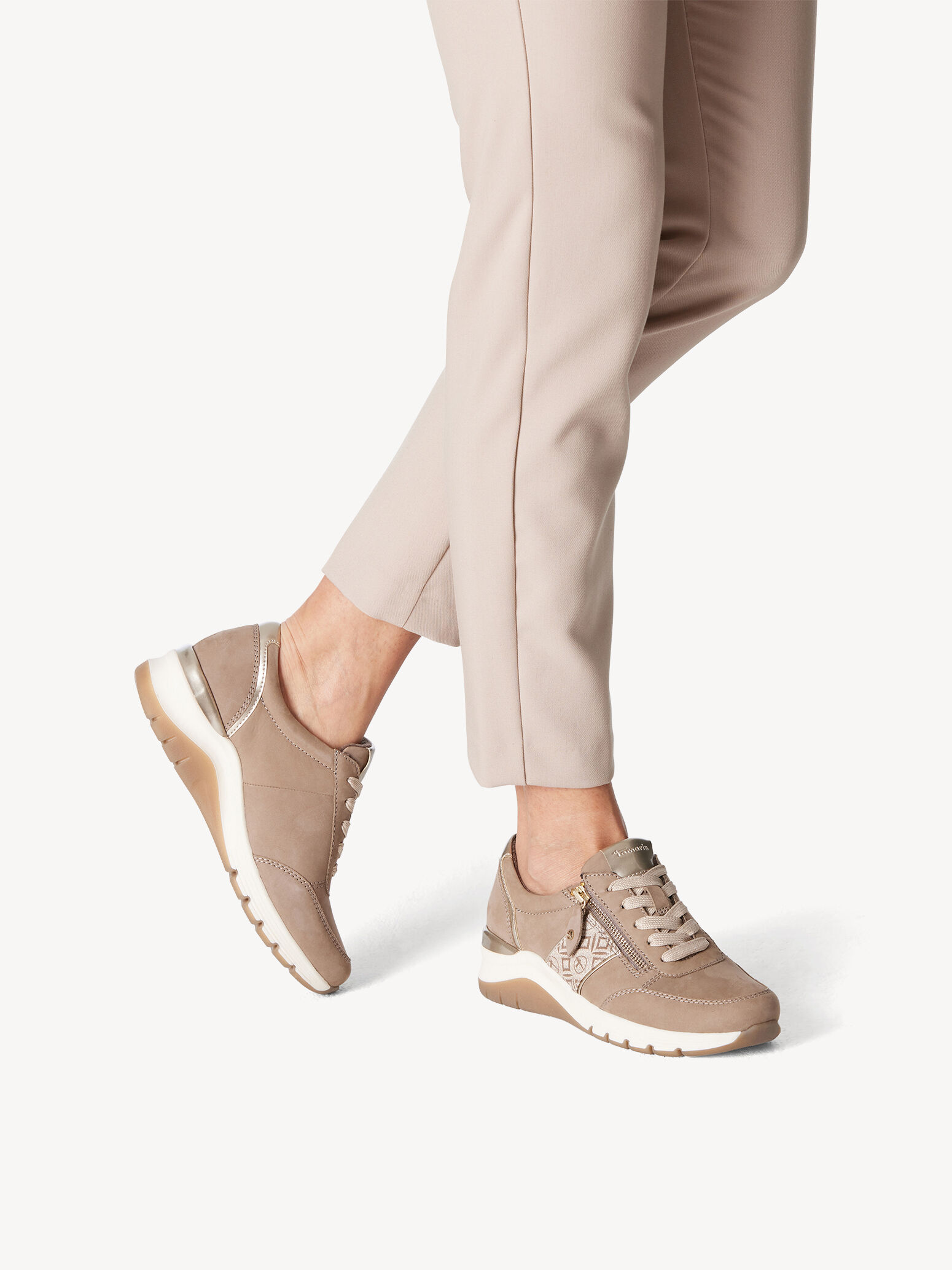 Leather Sneaker - Brown