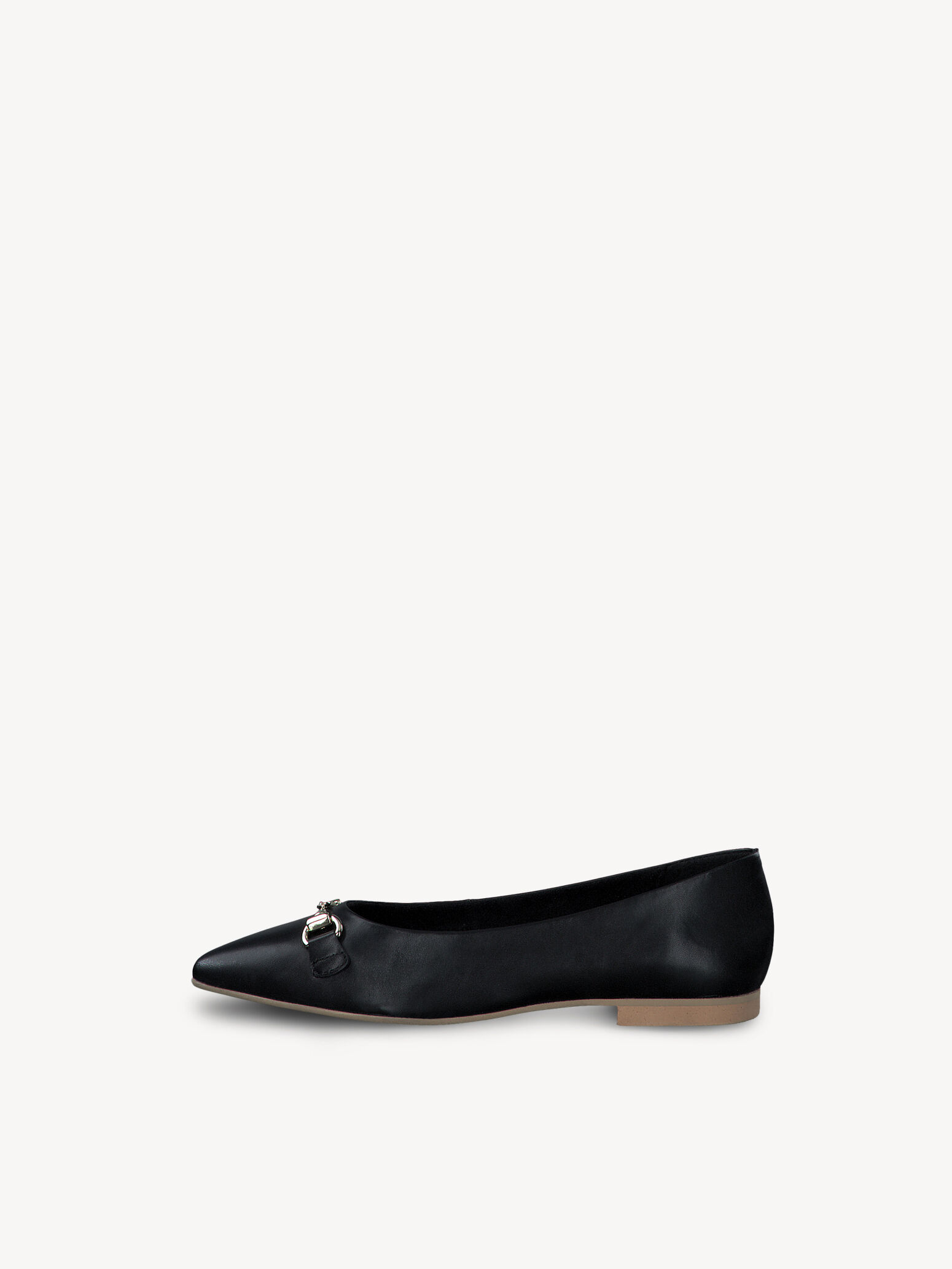 Leather Ballerina - Black