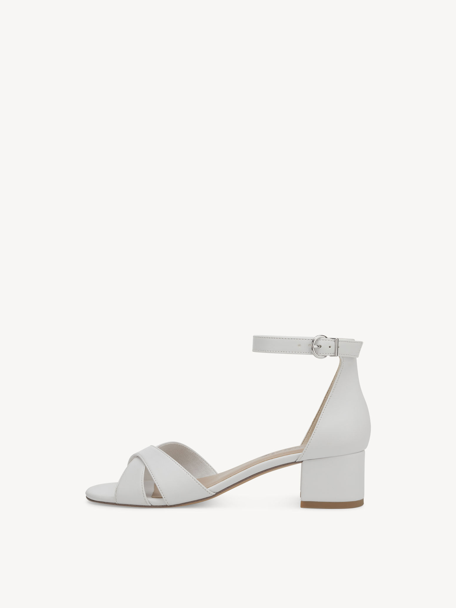 Heeled Sandal - White