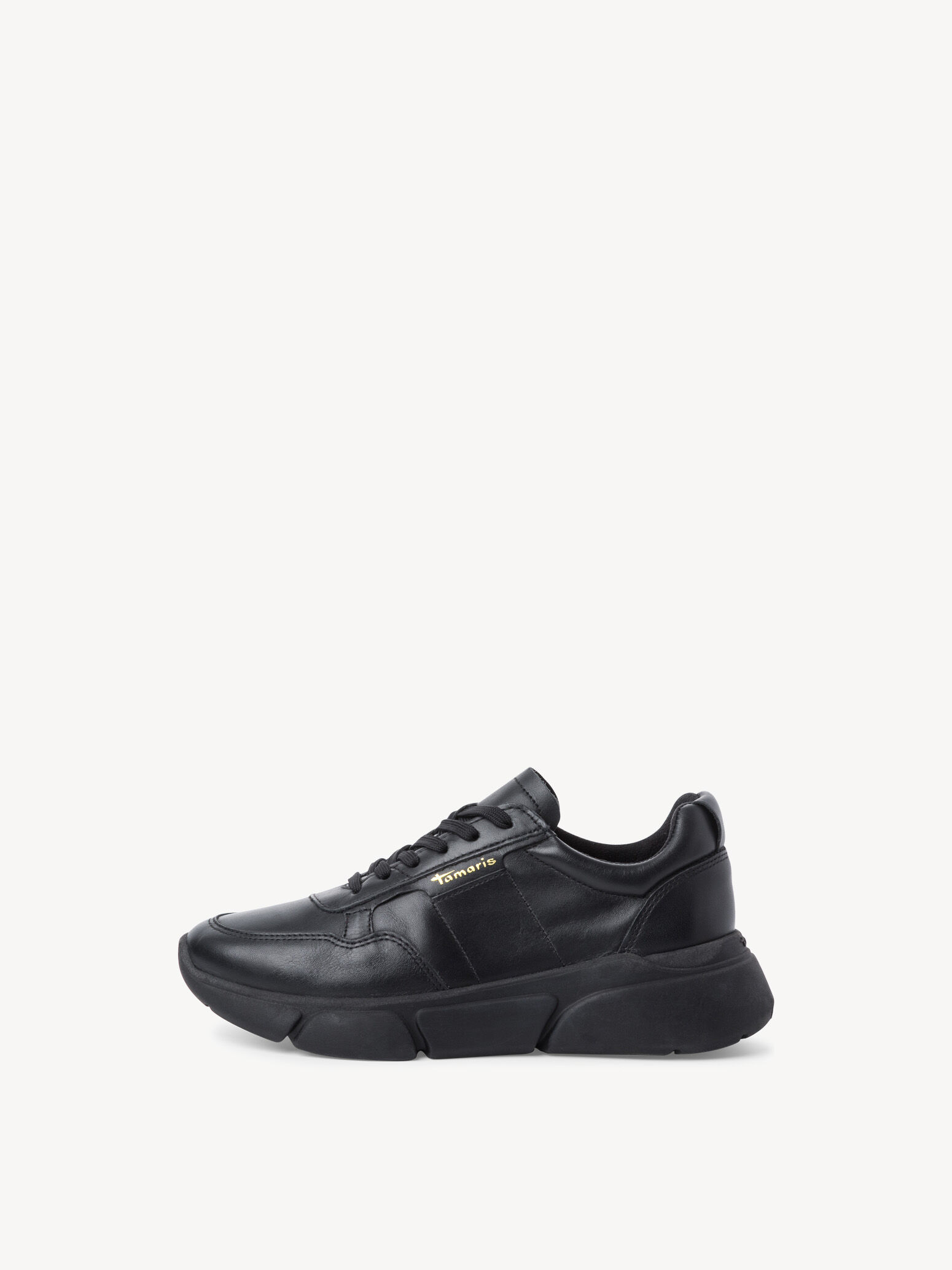 Leather Sneaker - Black