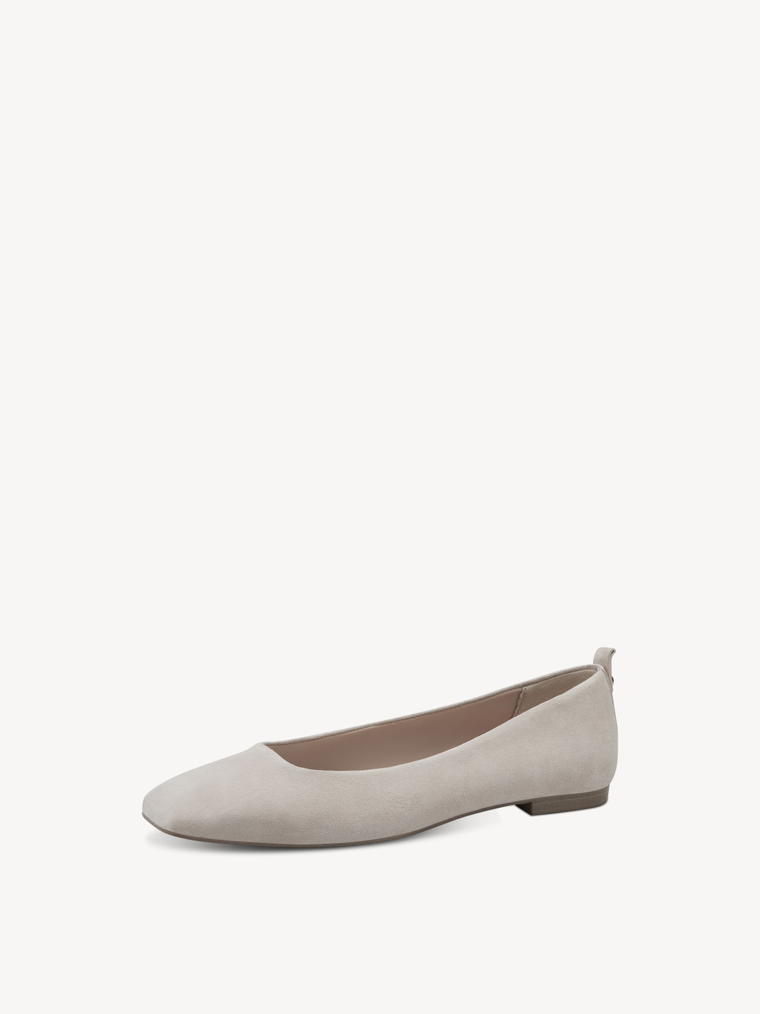 Leather Ballerina - Beige