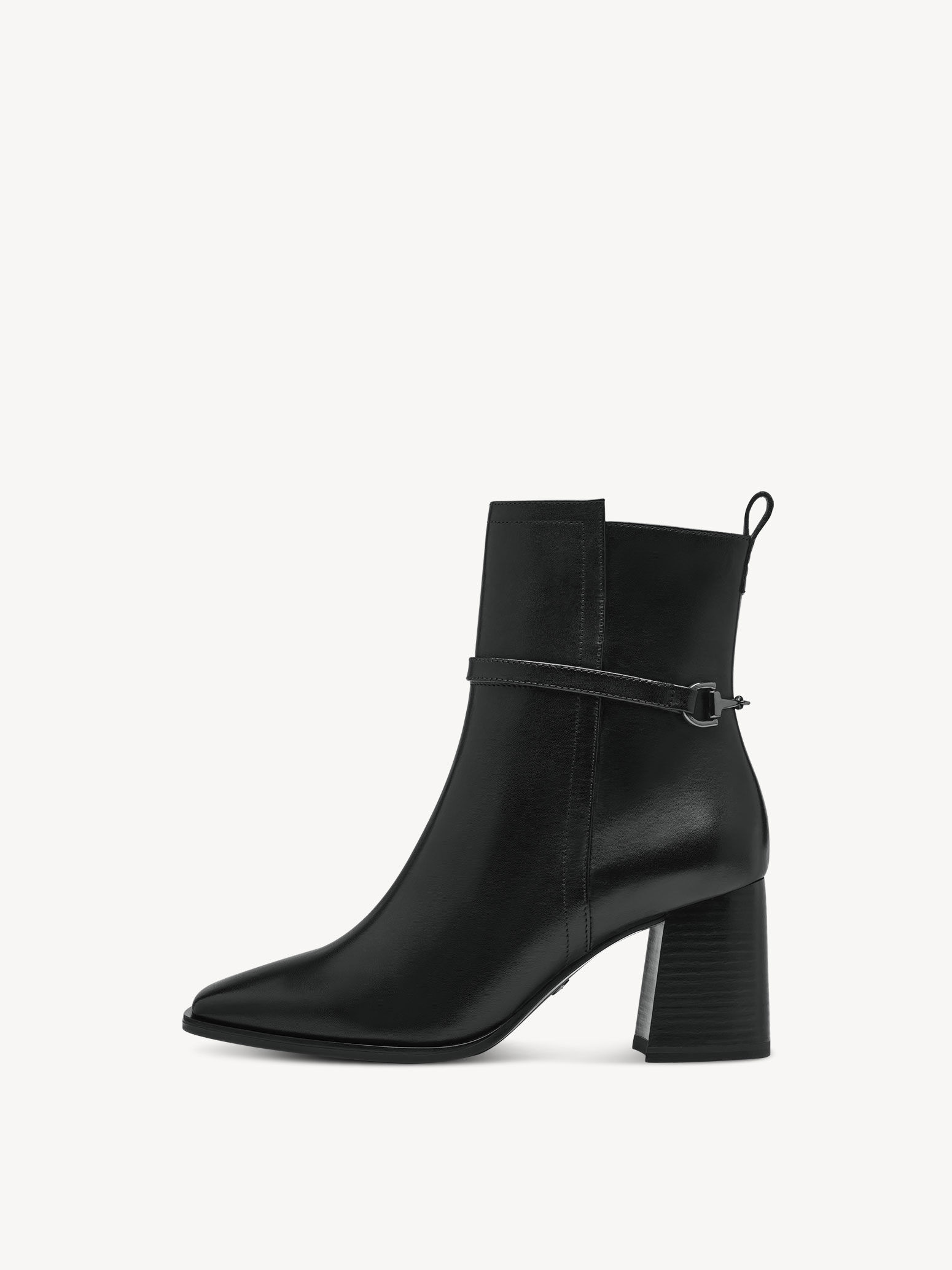 Leather Bootie - Black