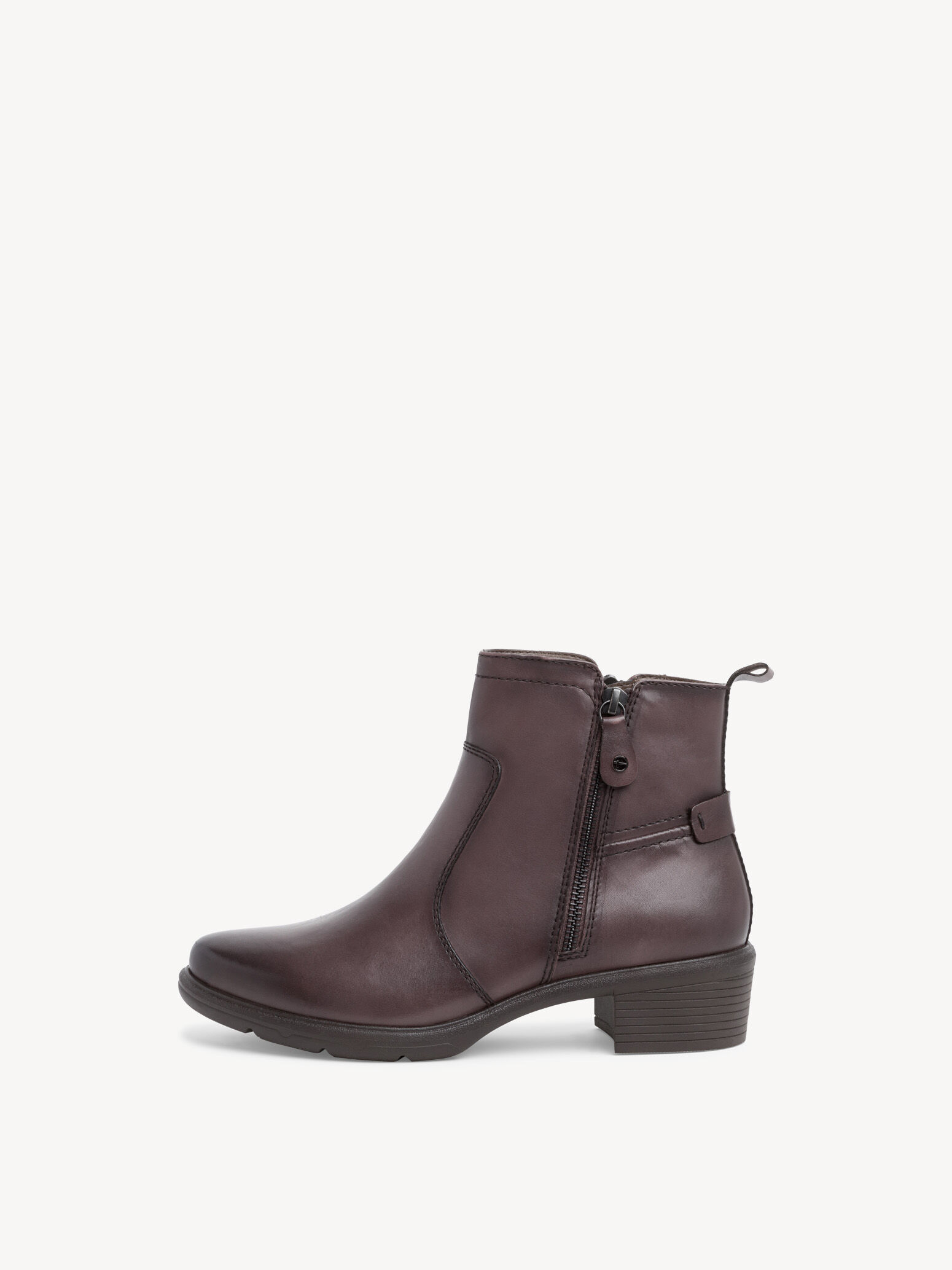 Leather Bootie - Brown