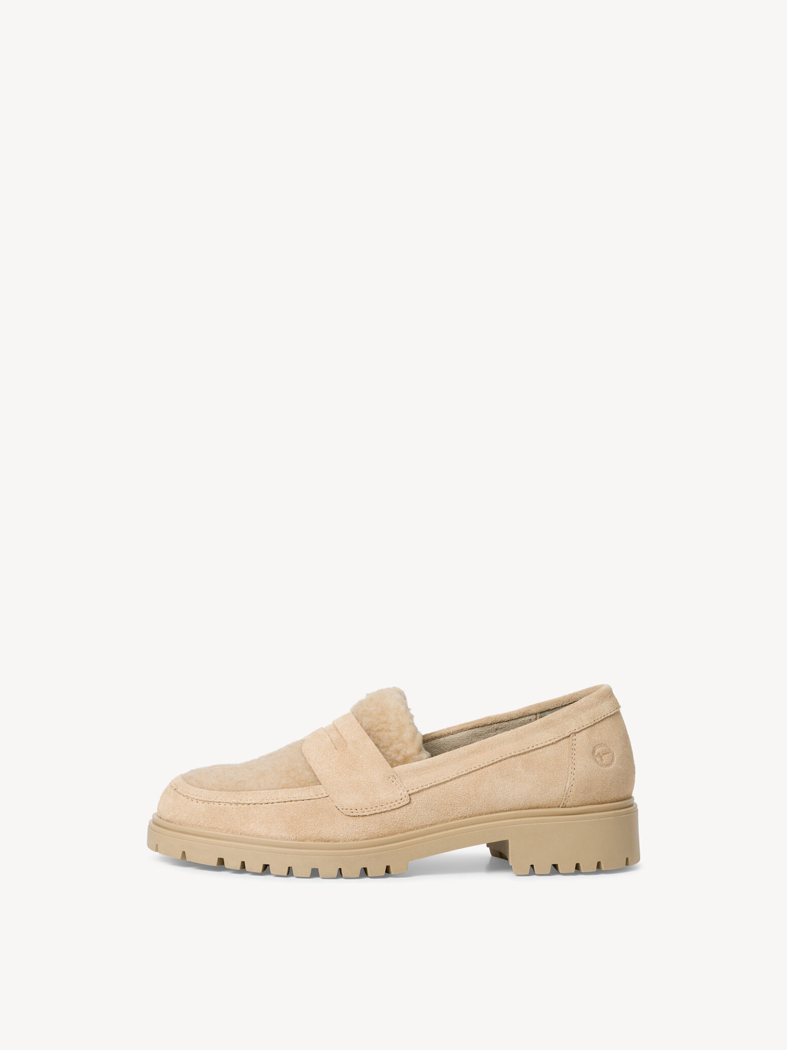 Leather Slipper - Beige
