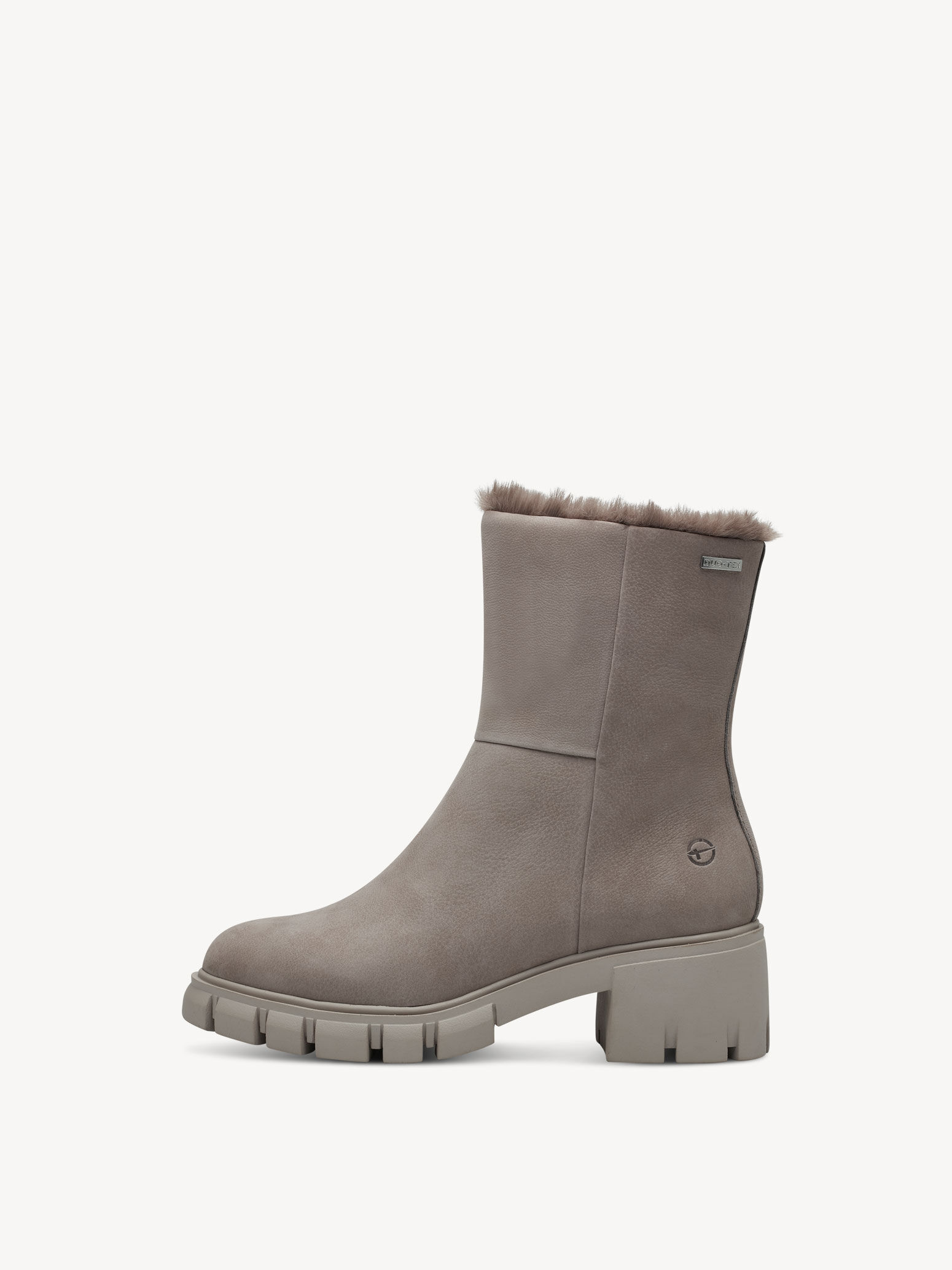 Leather Bootie - Beige Warm Lining