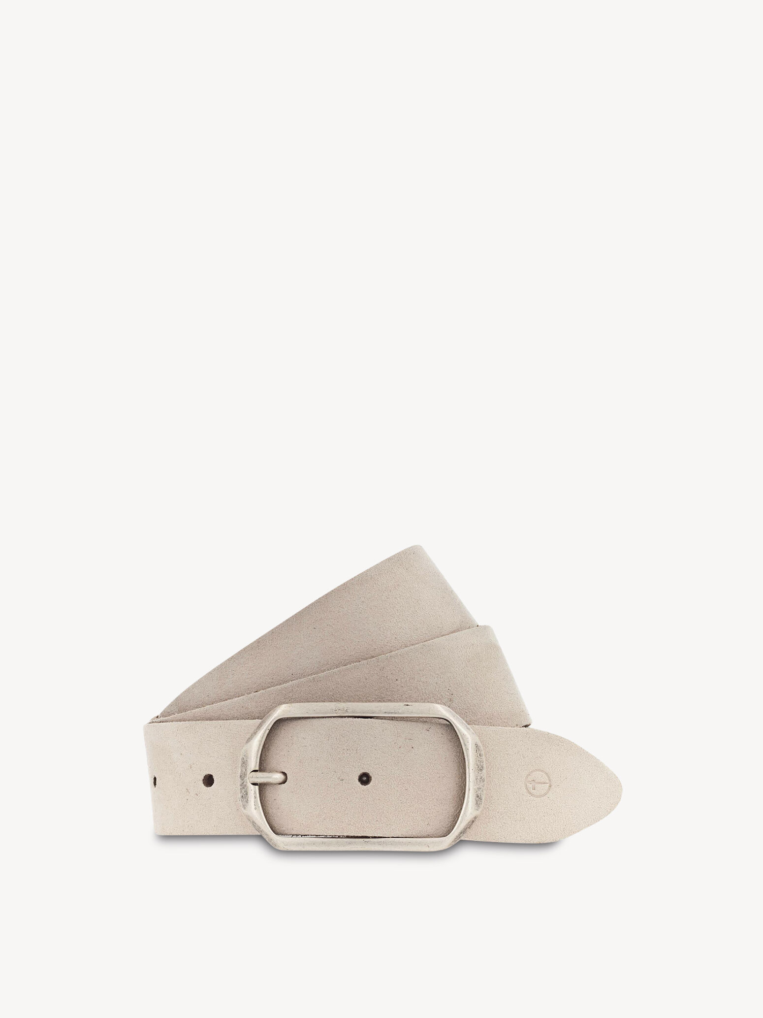 Leather Belt - Beige