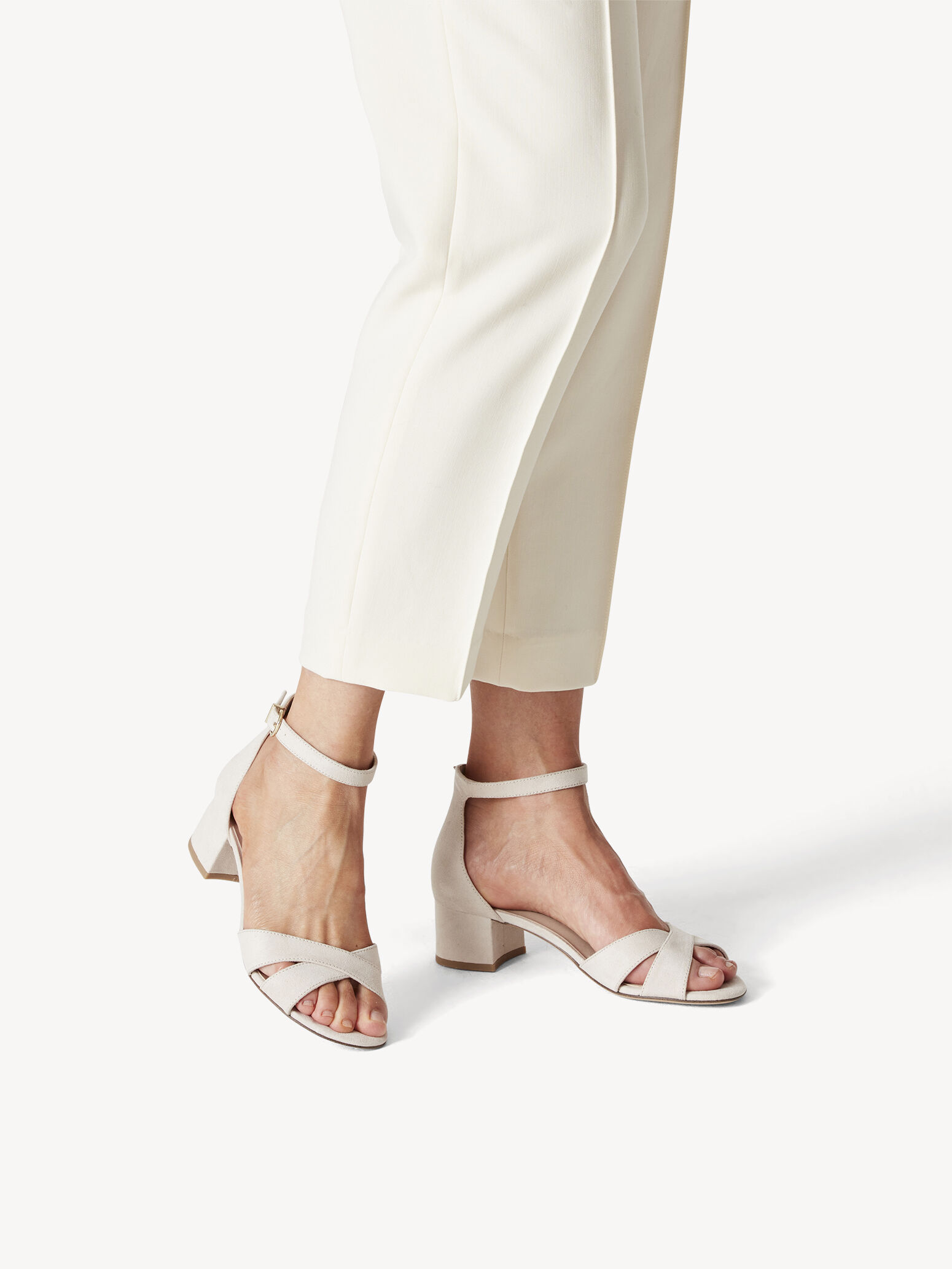 Heeled Sandal - Beige