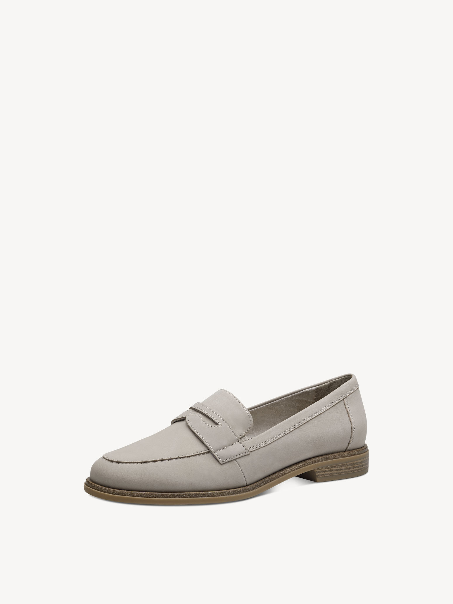 Leather Slipper - Beige
