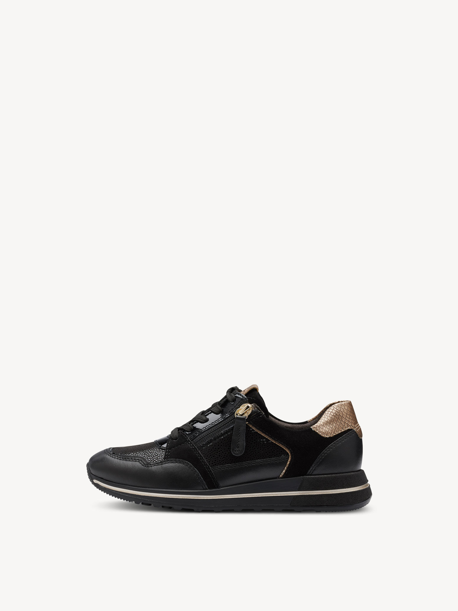 Leather Sneaker - Black