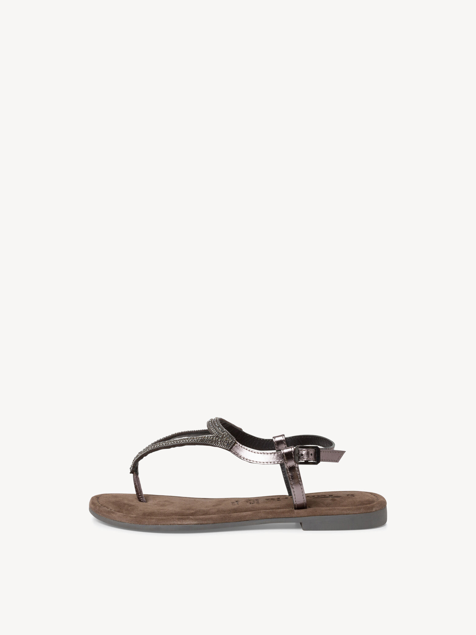 Leather Sandal - Metallic