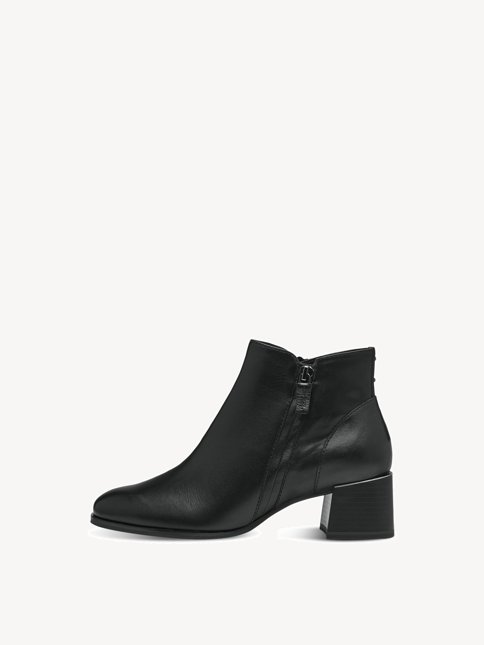 Leather Bootie - Black