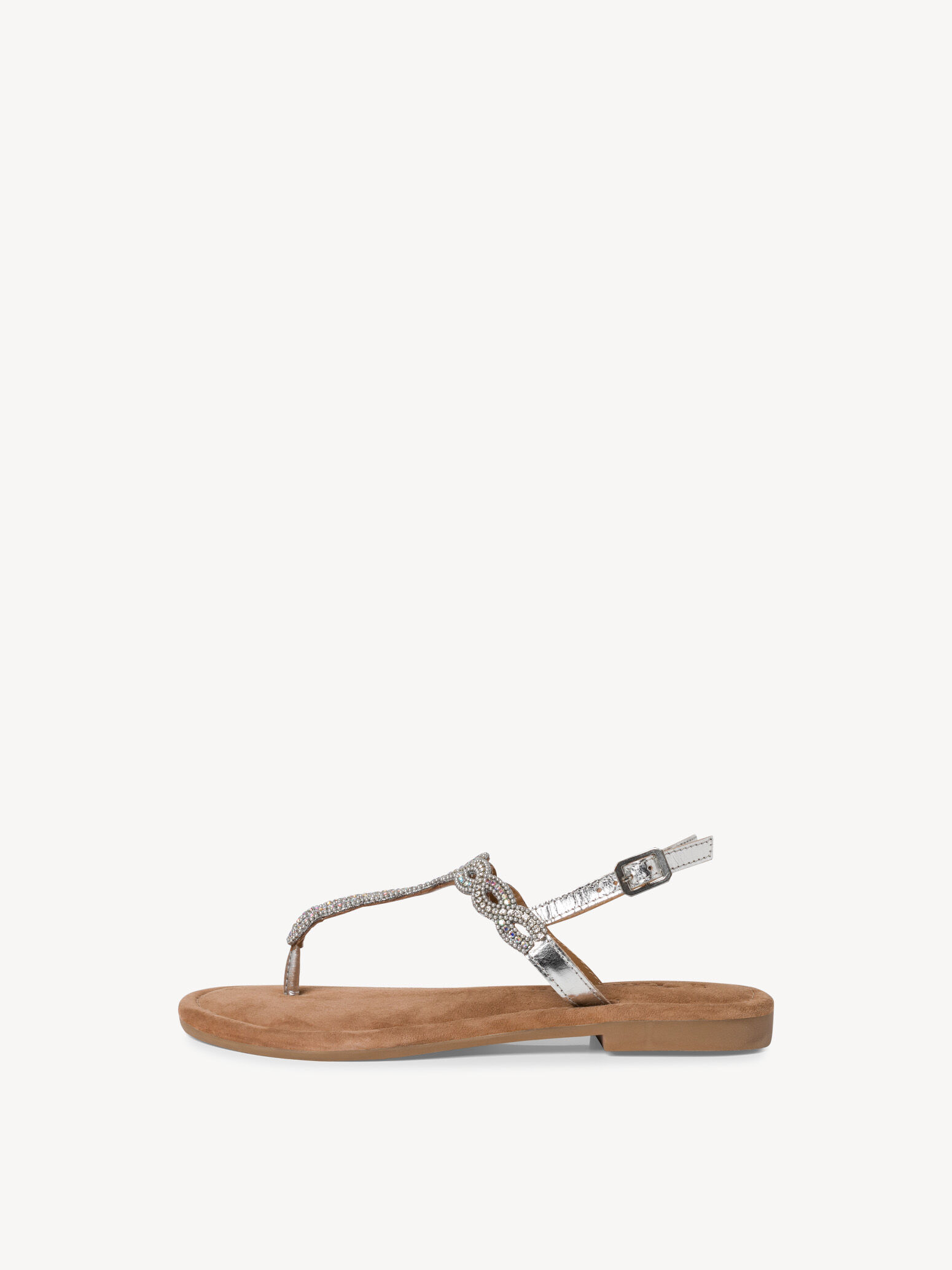 Leather Sandal - Metallic