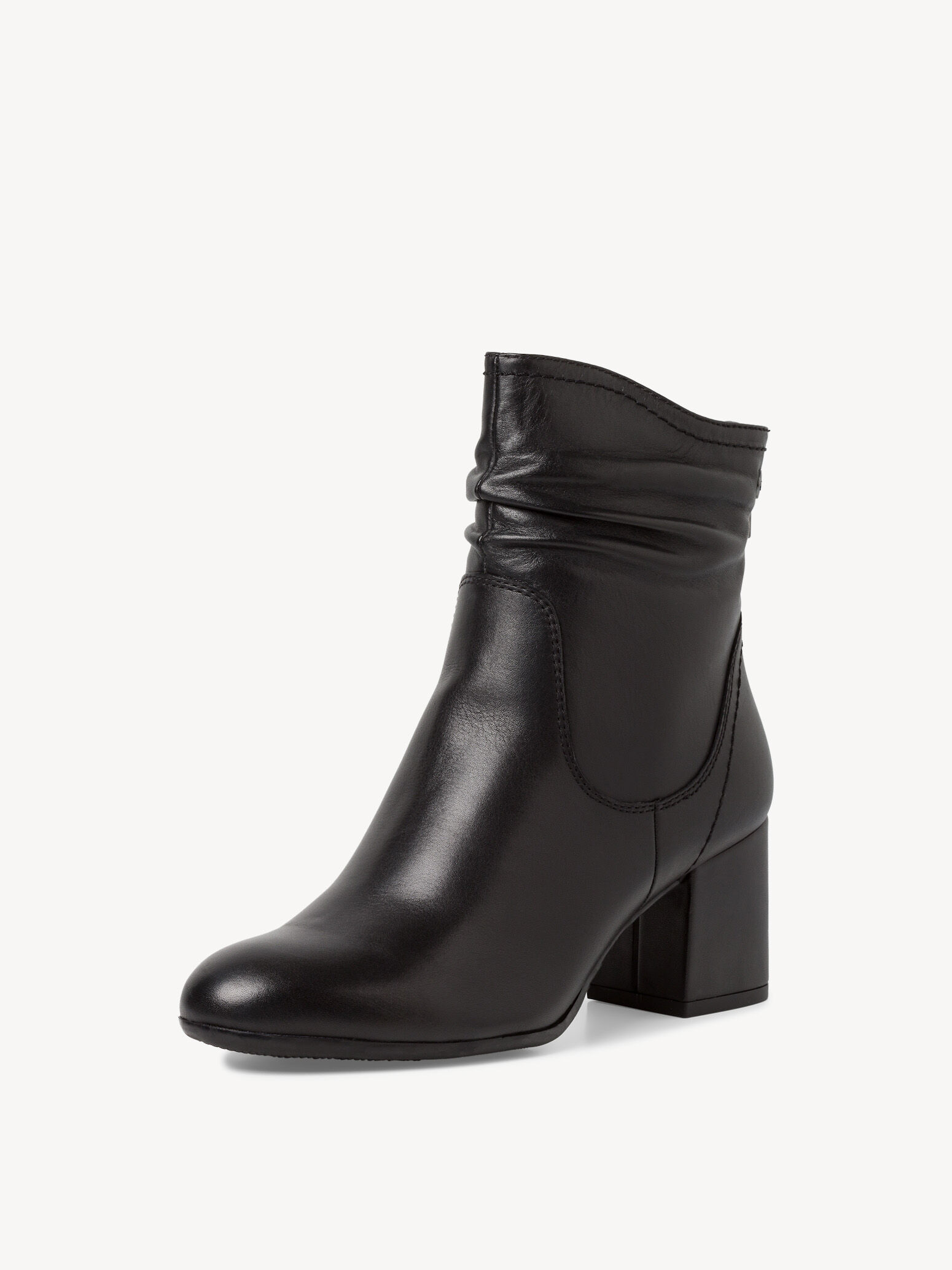 Leather Bootie - Black
