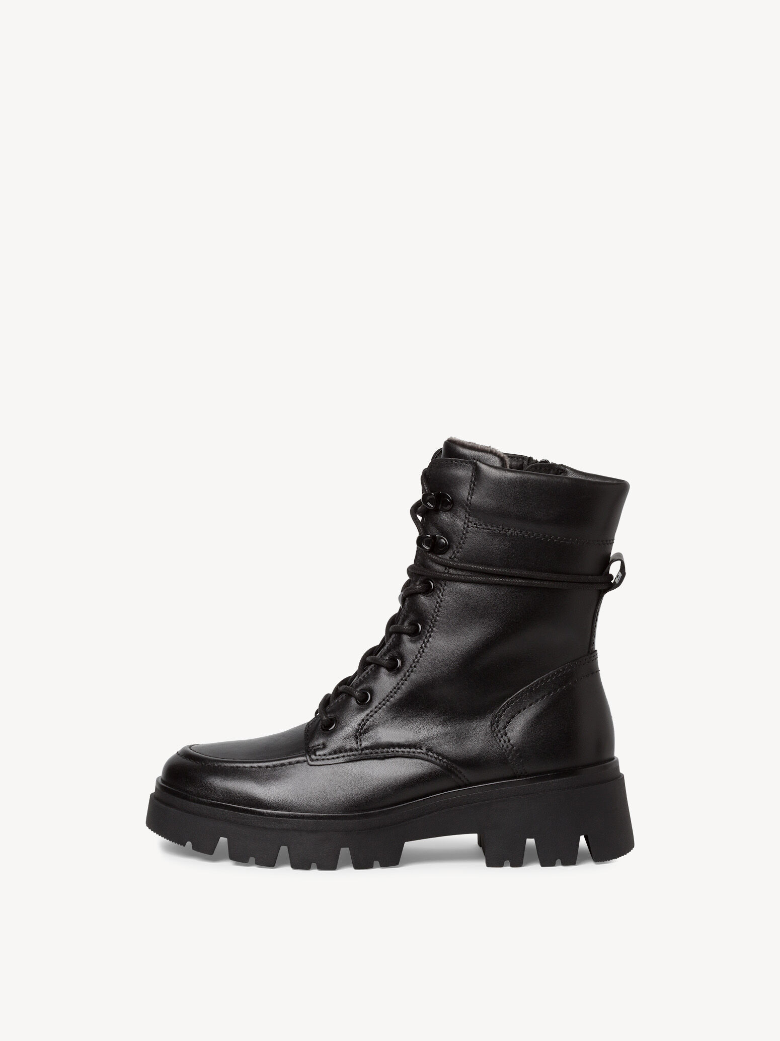 Leather Bootie - Black