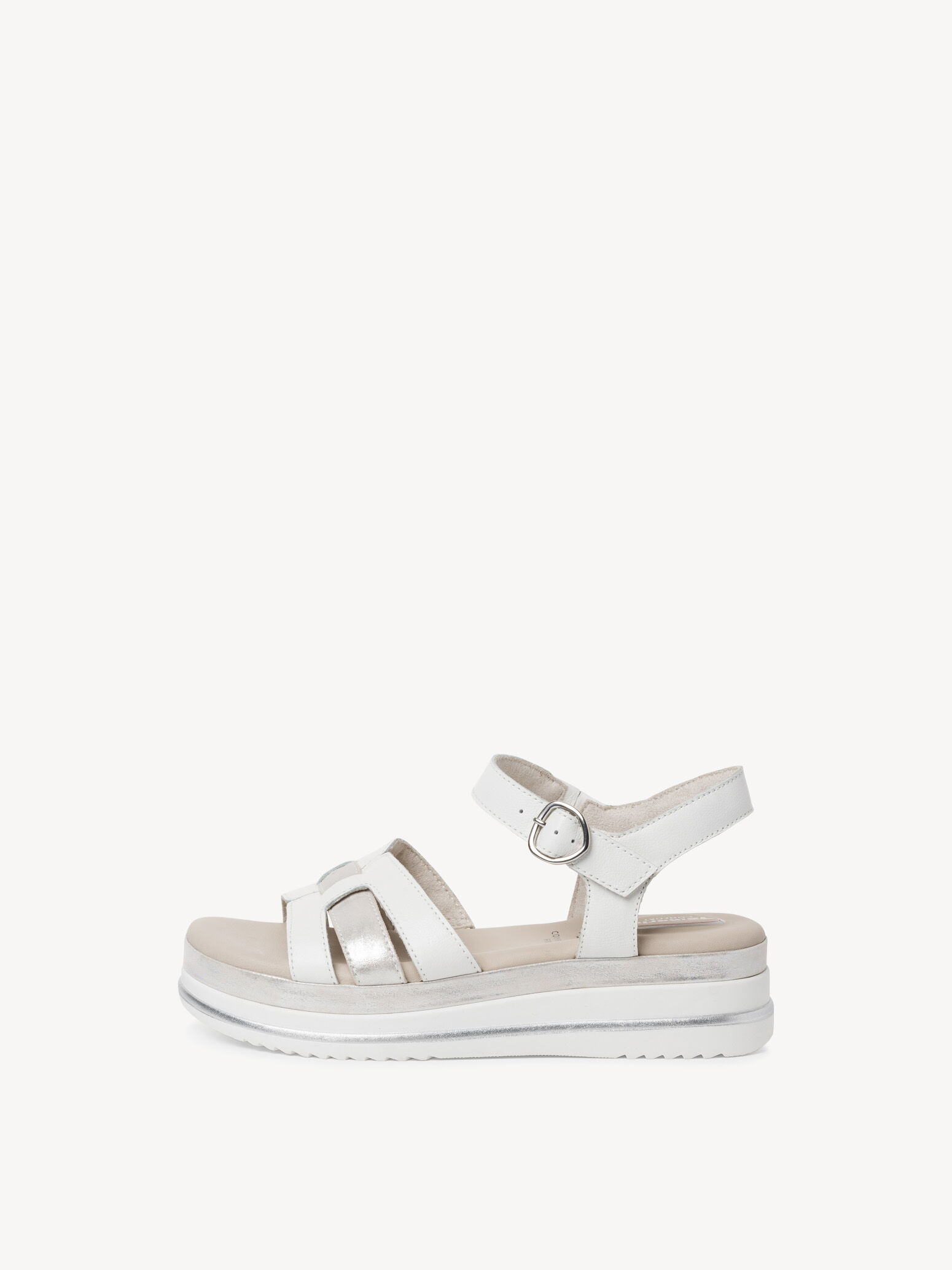 Leather Sandal - White