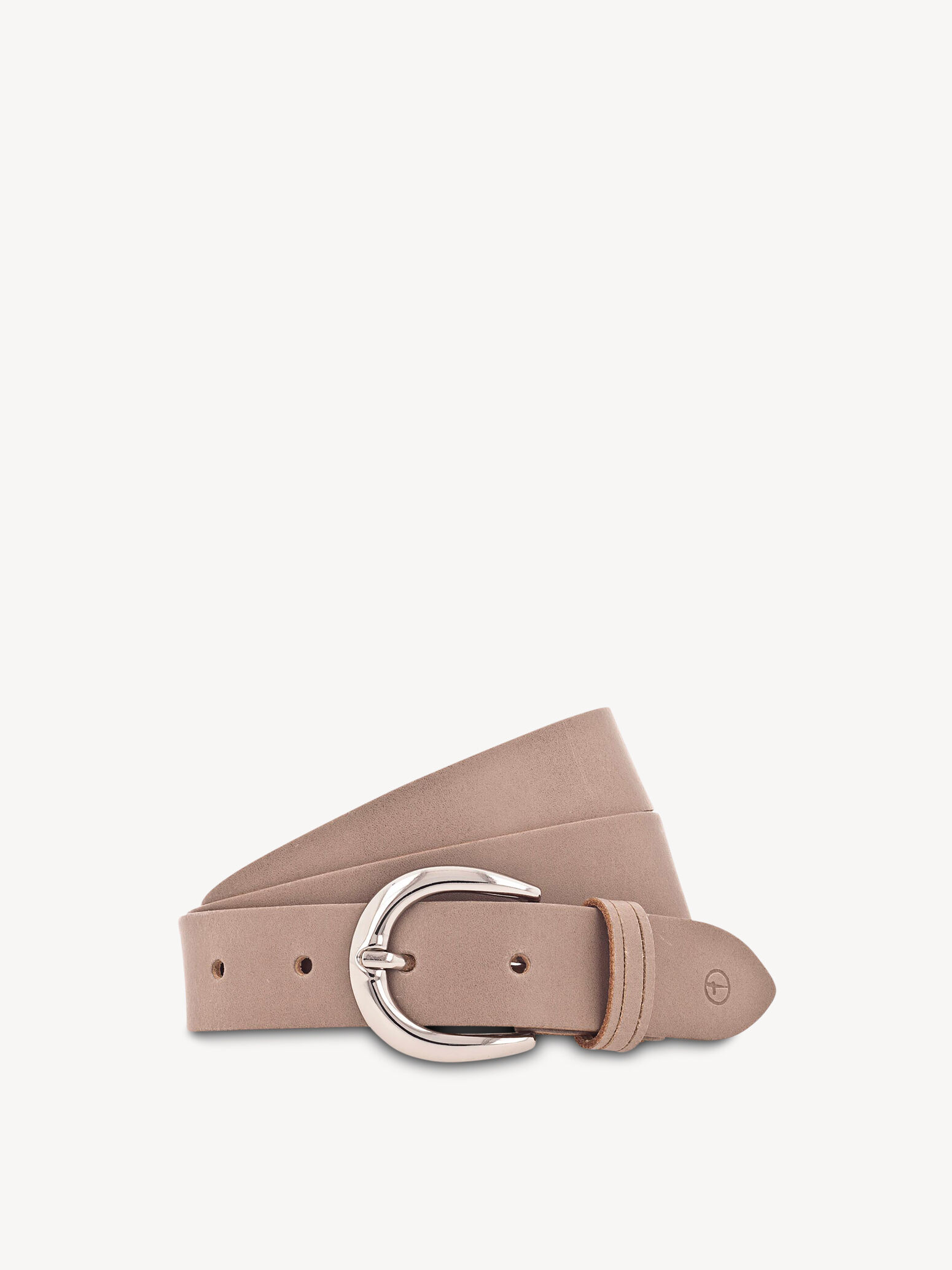 Leather Belt - Grey