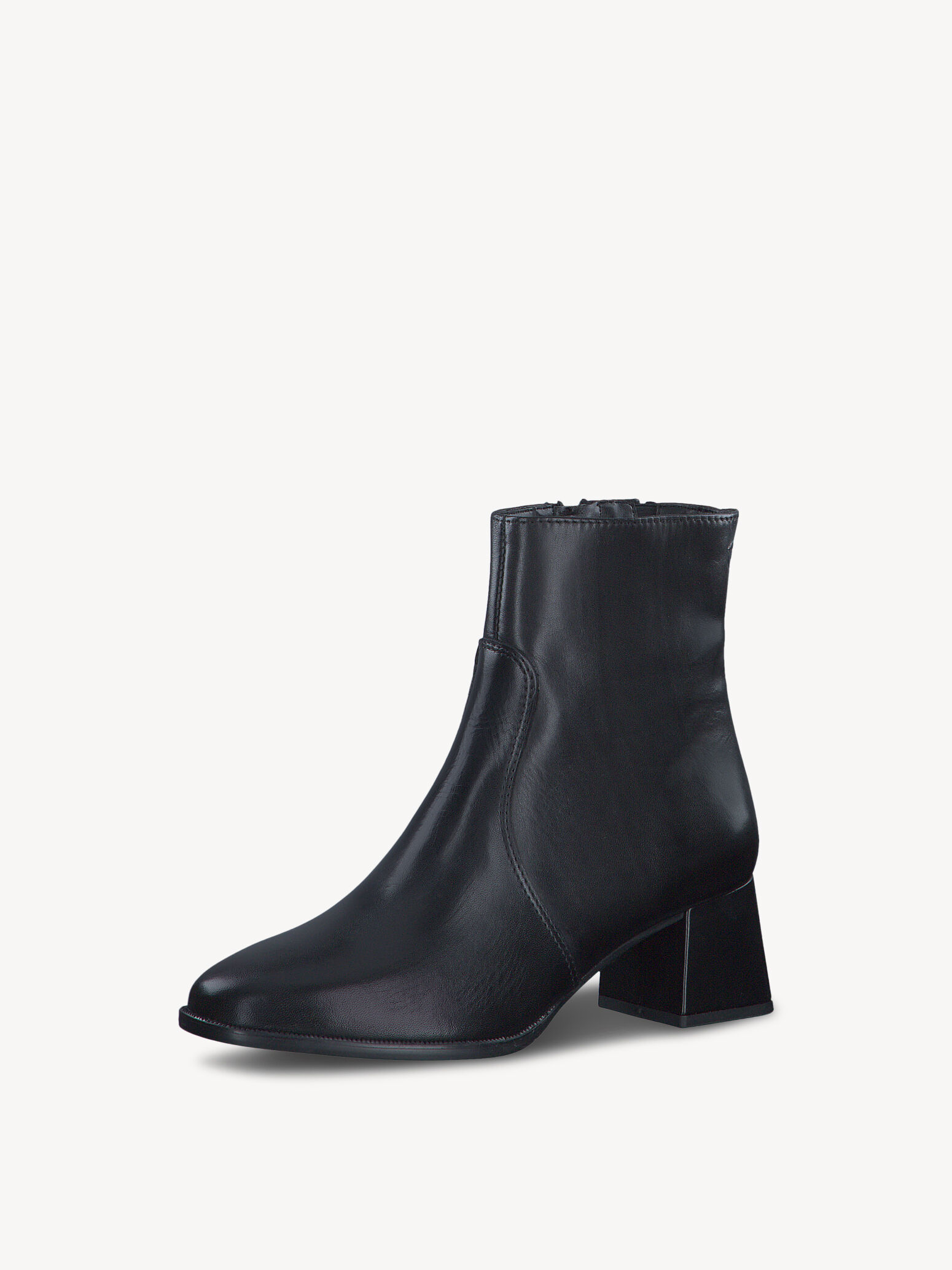 Leather Bootie - Black